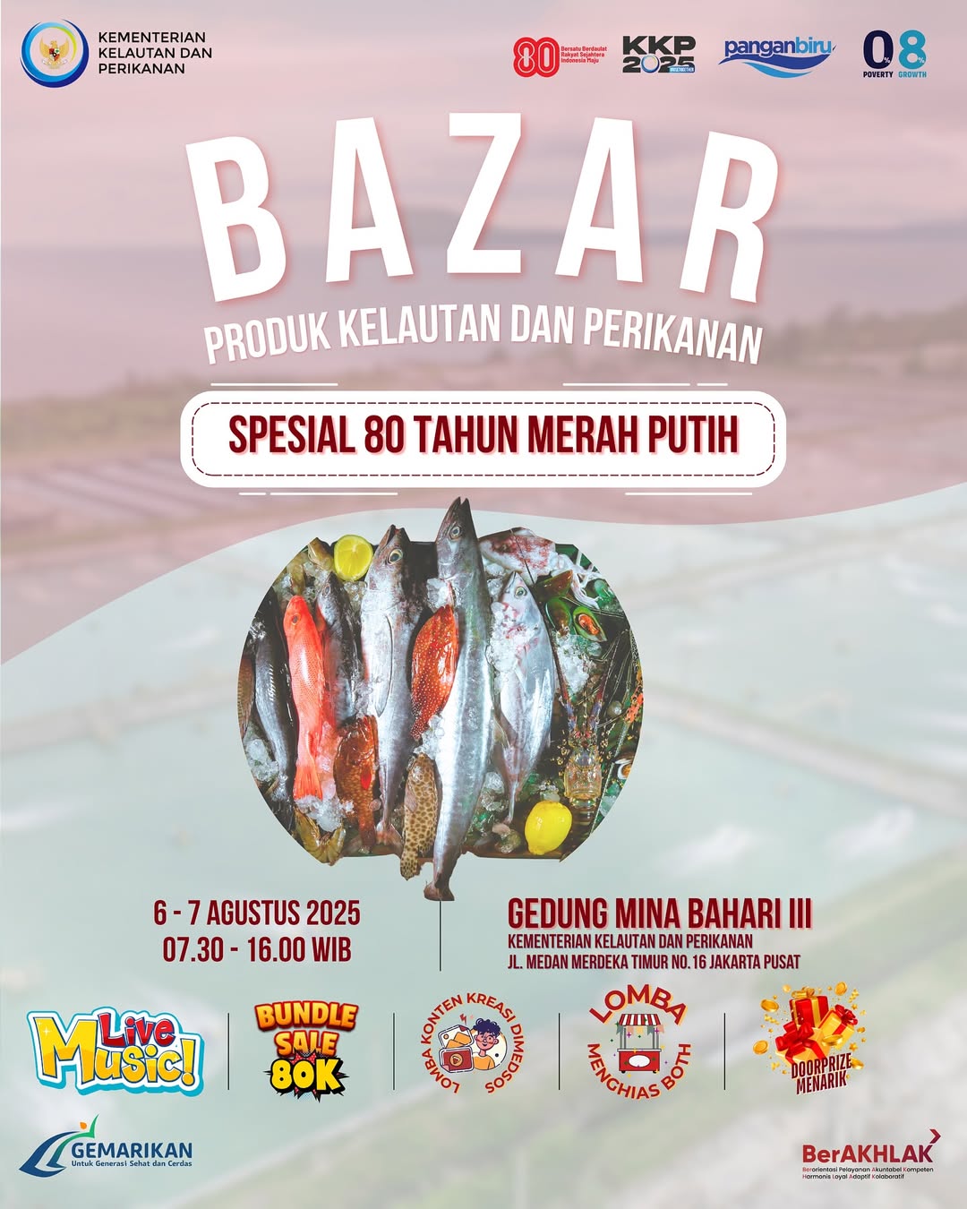 Bazar Produk Kelautan dan Perikanan Spesial 80 Tahun Merah Putih