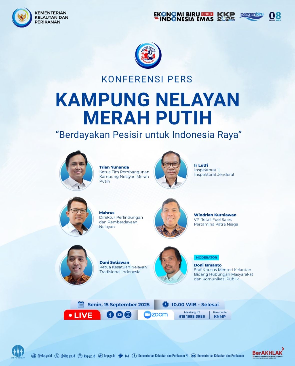 Konferensi Pers Kampung Nelayan Merah Putih