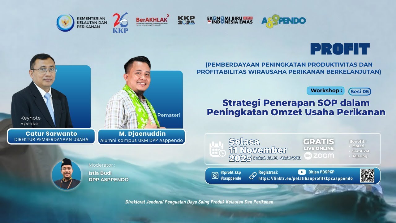 Workshop Profit - Strategi Penerapan SOP dalam Peningkatan Omzet Usaha Perikanan