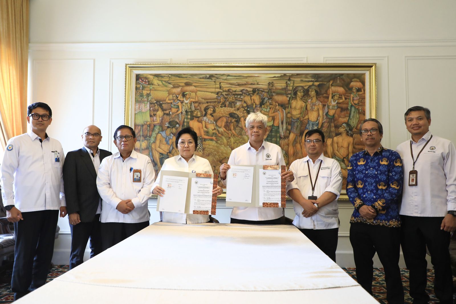 BADAN MUTU KKP dan BAPETEN Teken Kerjasama Sertifikasi Bebas Cesium 137 untuk Udang