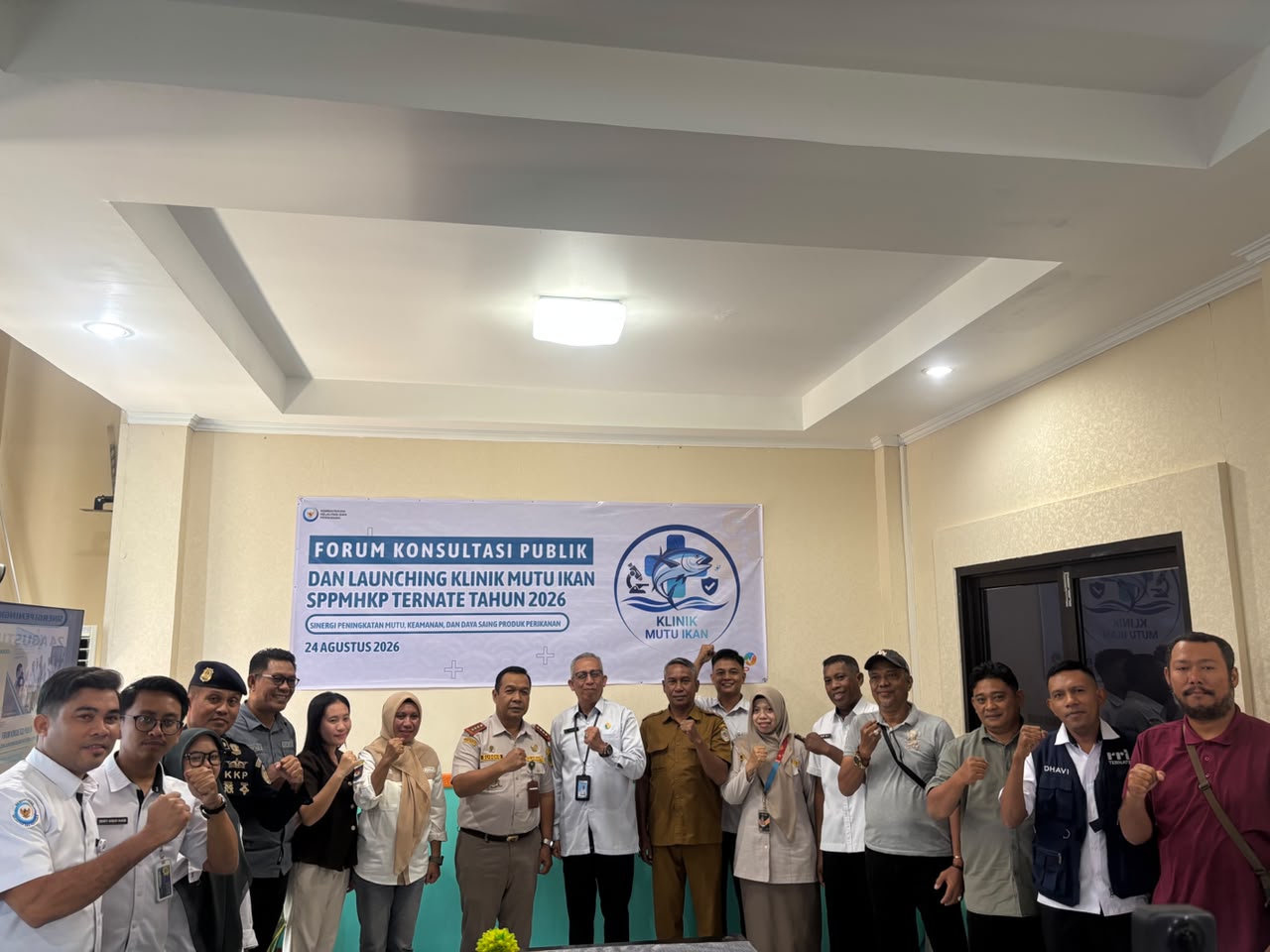 Forum Konsultasi Publik dan Launching Klinik Mutu Ikan SPPMHKP Ternate