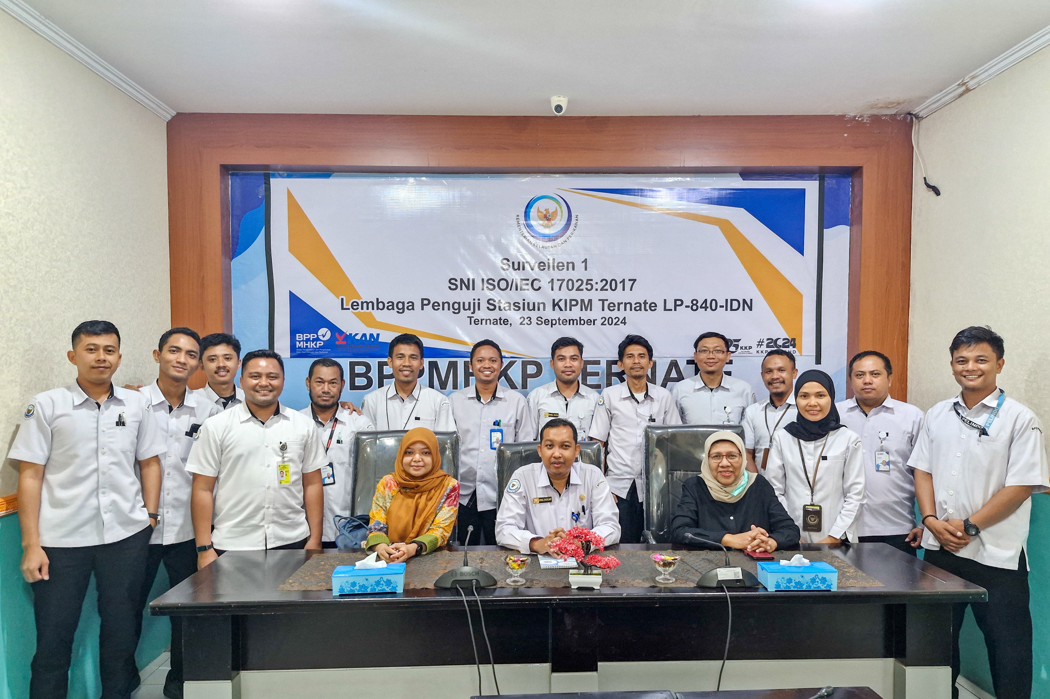 Kegiatan Survailen 1 dan Witness SNI ISO/IEC 17025:2017 Lembaga Penguji  Stasiun KIPM Ternate