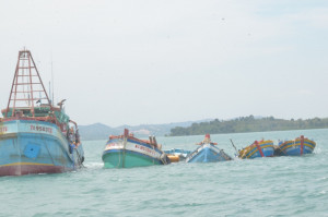 KKP Bersama Kejaksaan Eksekusi Penenggelaman 10 Kapal Pelaku Illegal Fishing