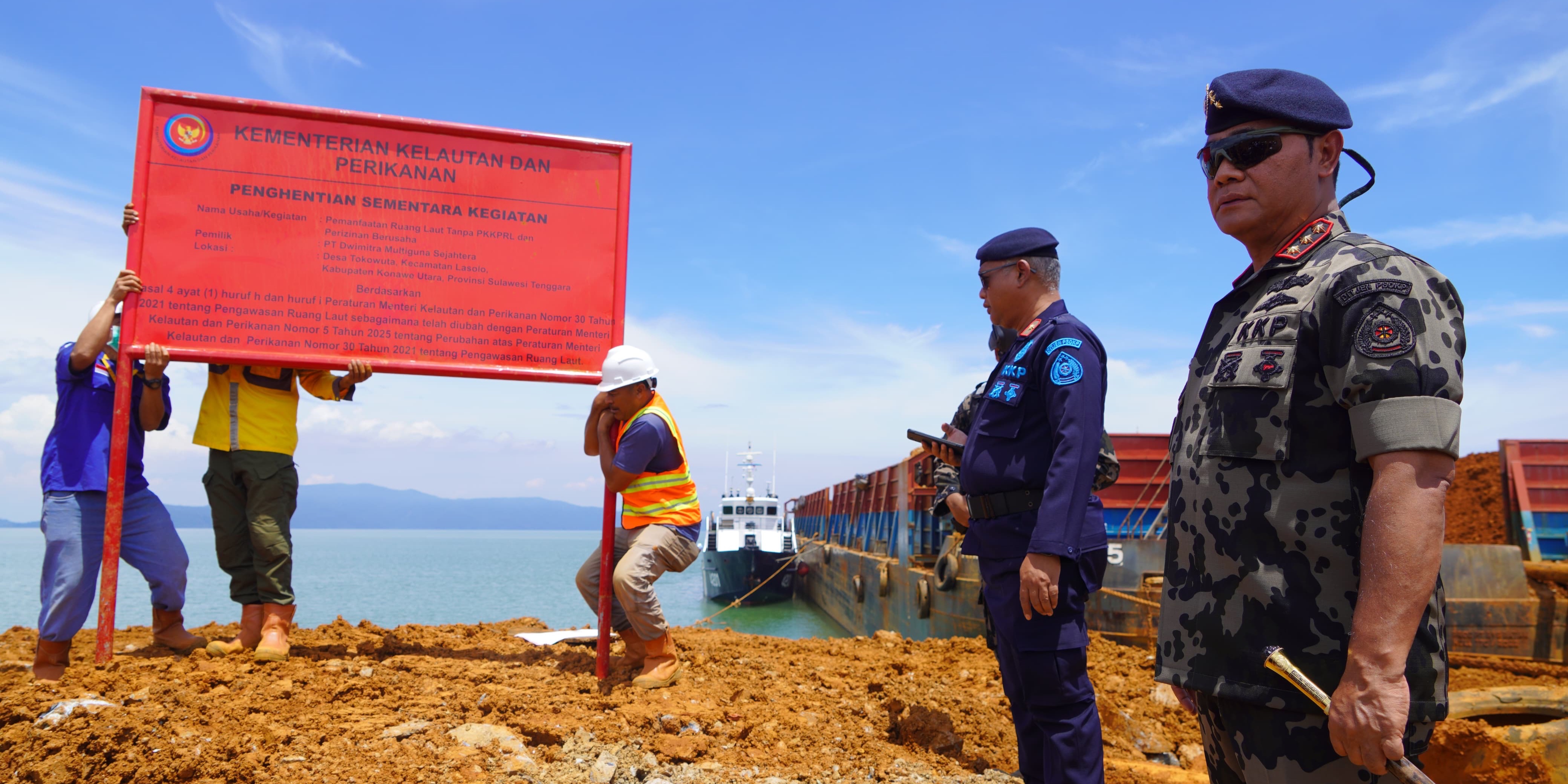 KKP Hentikan Sementara Tiga Lokasi Pemanfaatan Ruang Laut Tak Berizin di Sultra