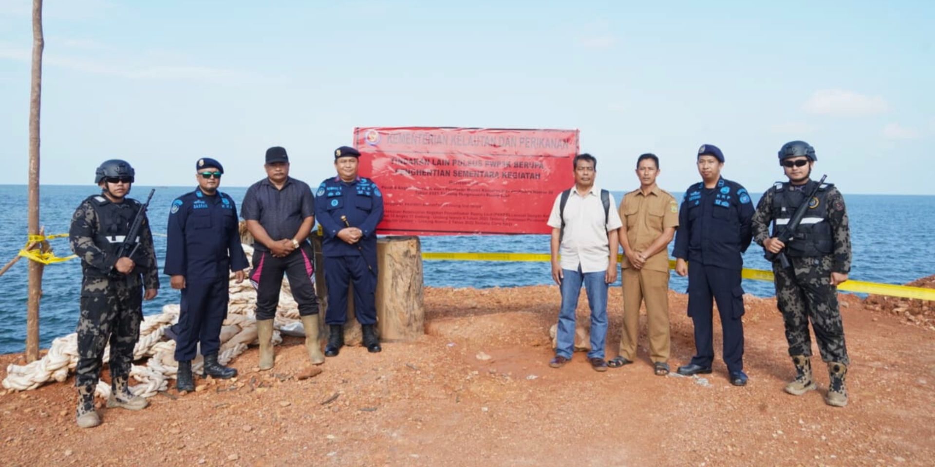 KKP Segel Pembangunan Terminal Khusus dan Reklamasi Ilegal di Kepri