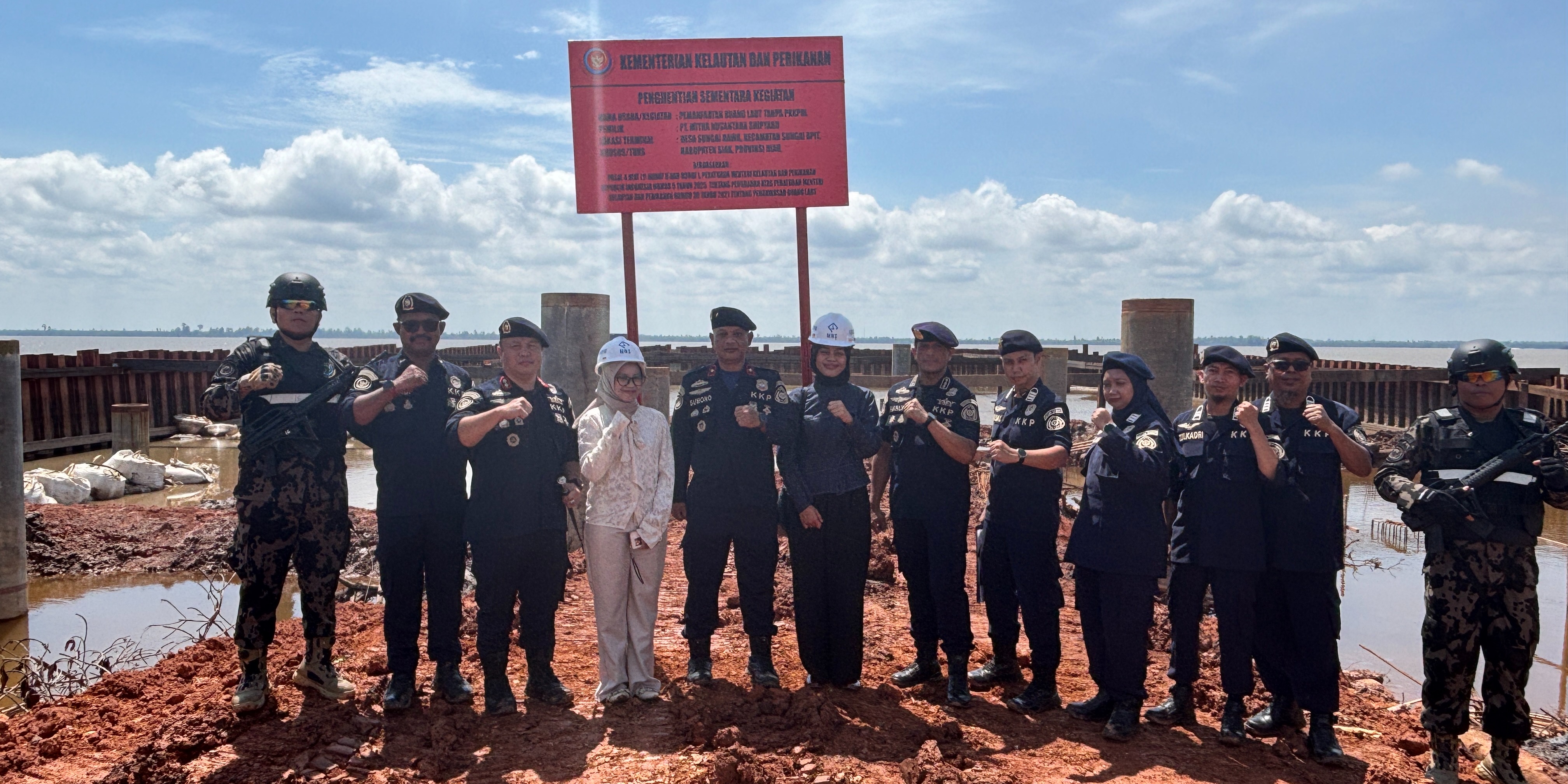 KKP Tindak Pemanfaatan Ruang Laut Tanpa Izin, Dua Perusahaan Disegel di Riau