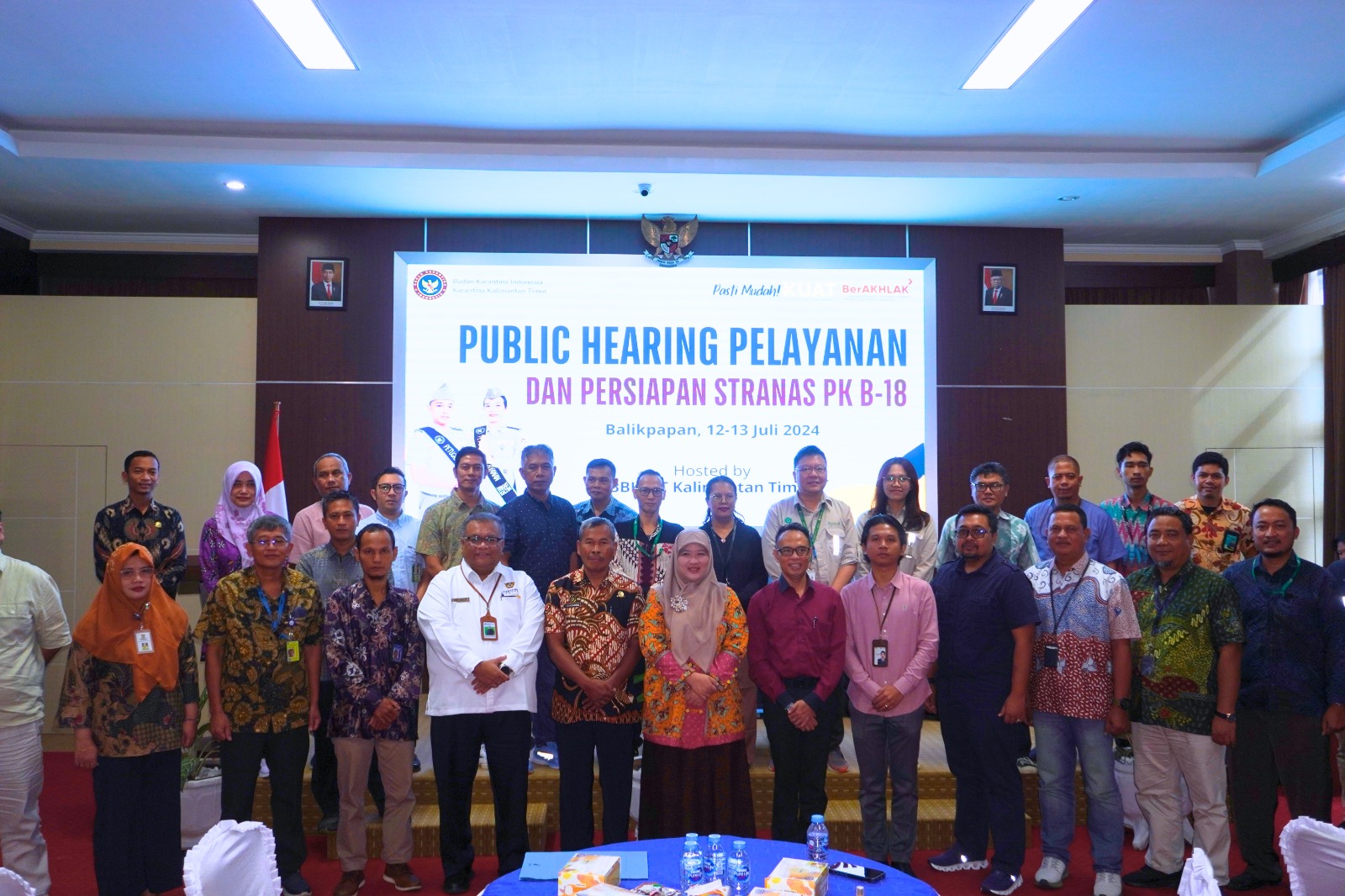 Menghadiri Undangan BBKHIT Kaltim dalam acara Kegiatan Public Hearing Pelayanan dan Persiapan Stranas PK B-18