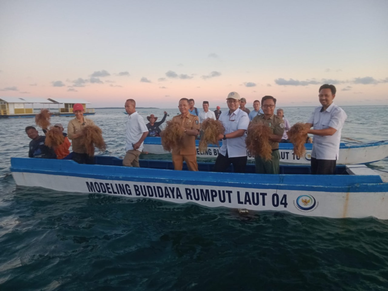 Modeling Budidaya Rumput Laut Inovasi Menteri Trenggono di Wakatobi Sukses Panen Raya