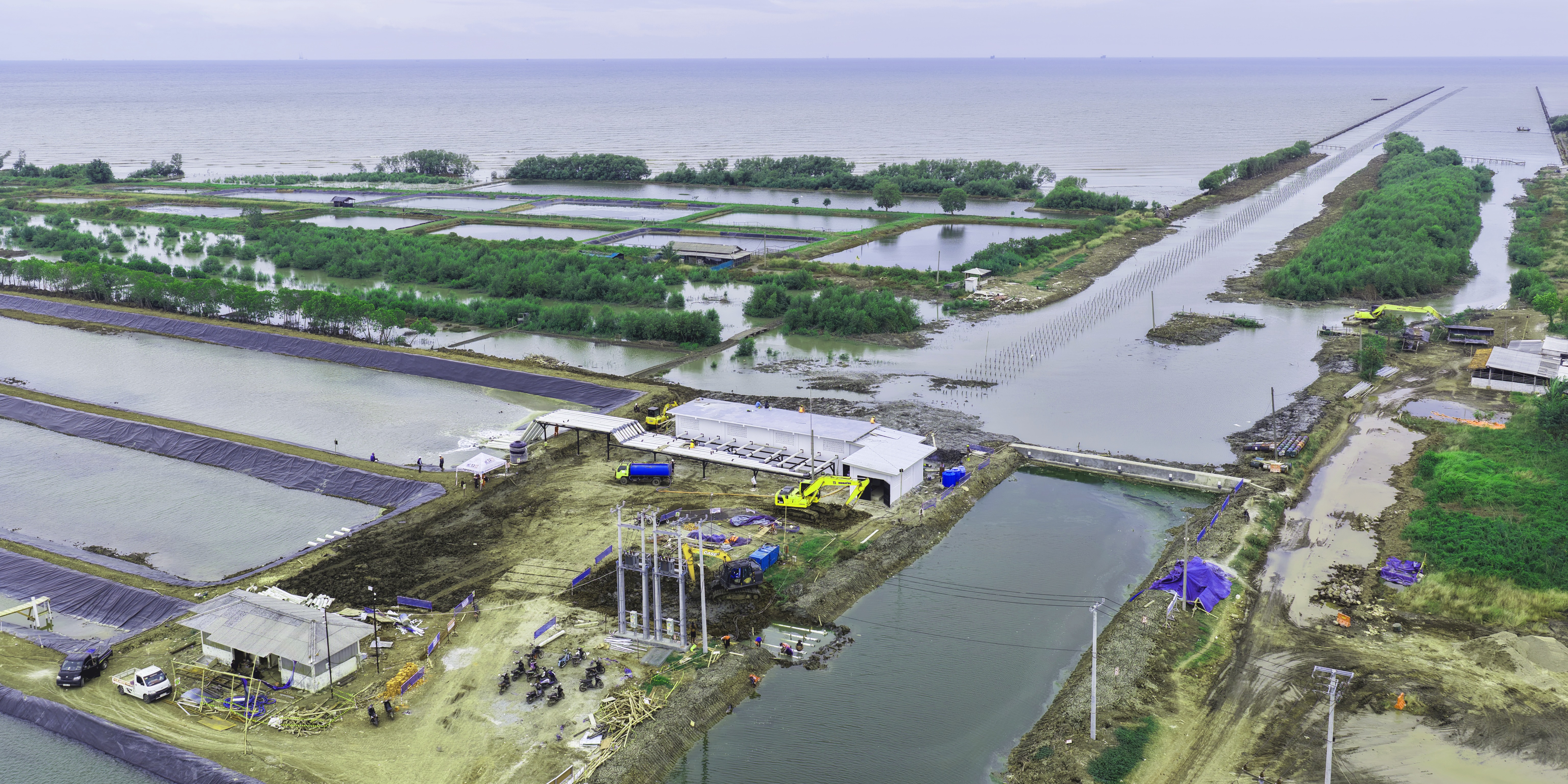 Progres Intake Air Laut BINS Karawang Per 9 Desember 2025
