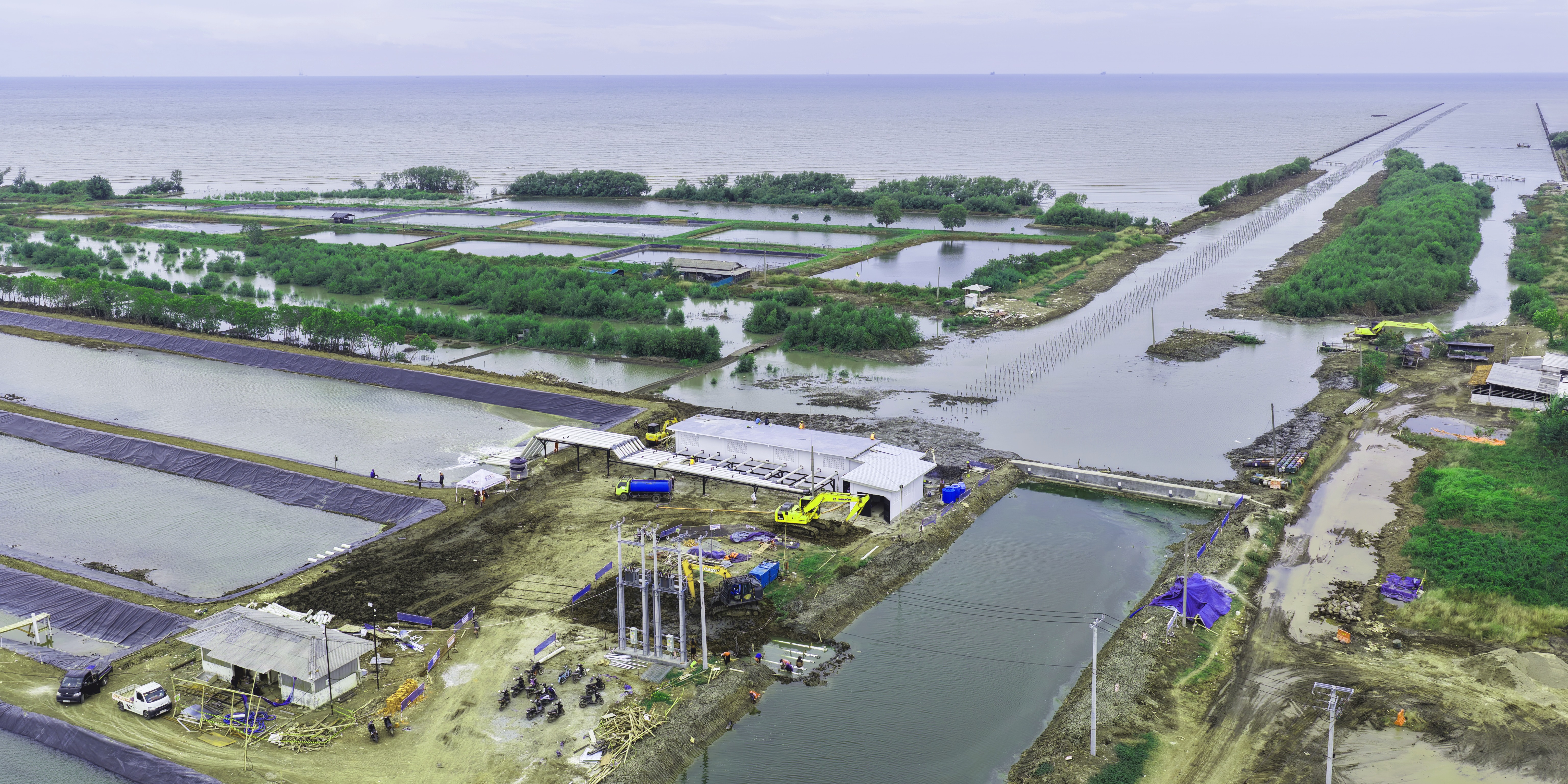 Progres Intake Air Laut BINS Karawang Per 9 Desember 2025