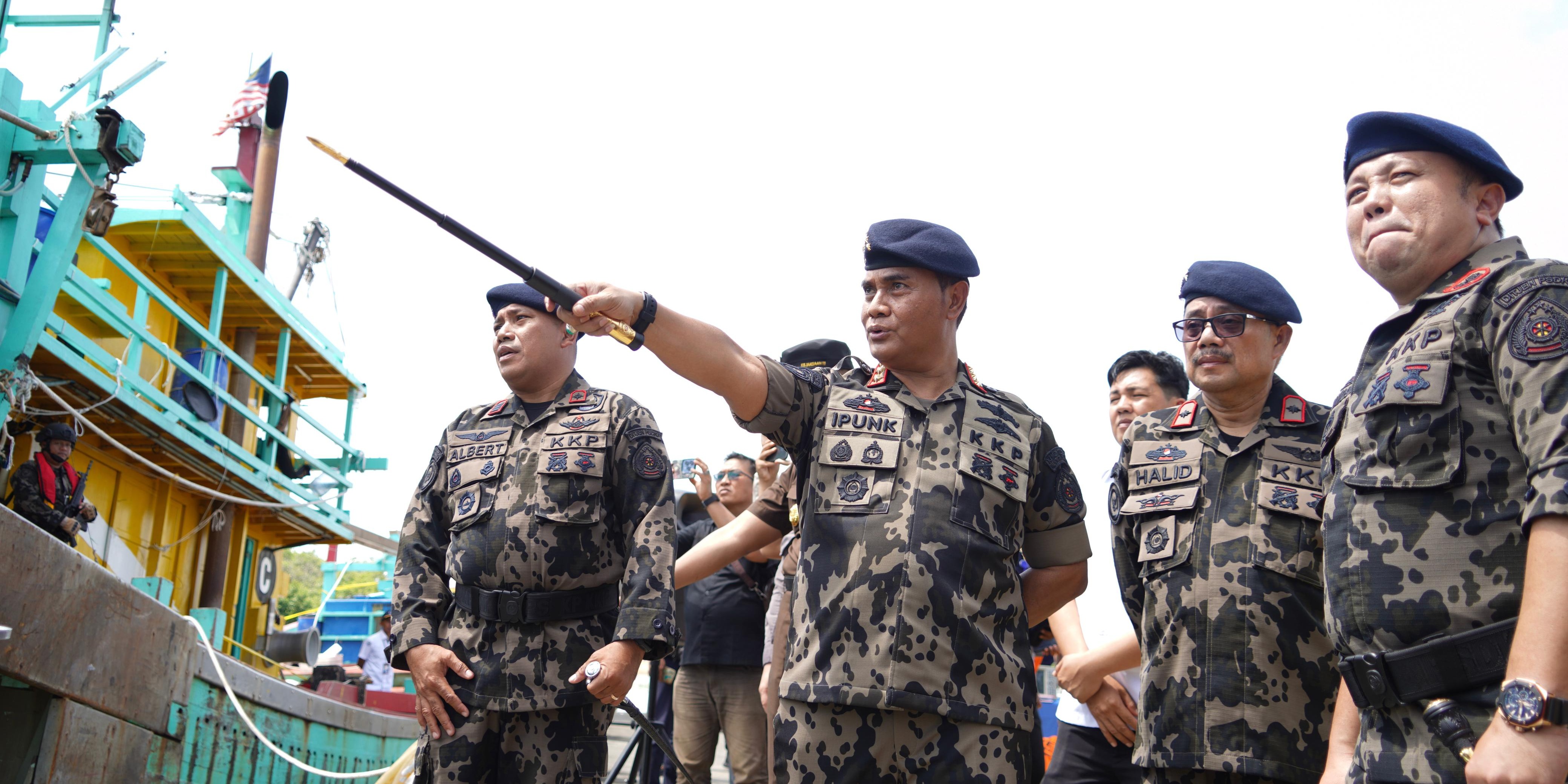 Tiga Kapal Malaysia Maling Ikan Ditangkap PSDKP KKP