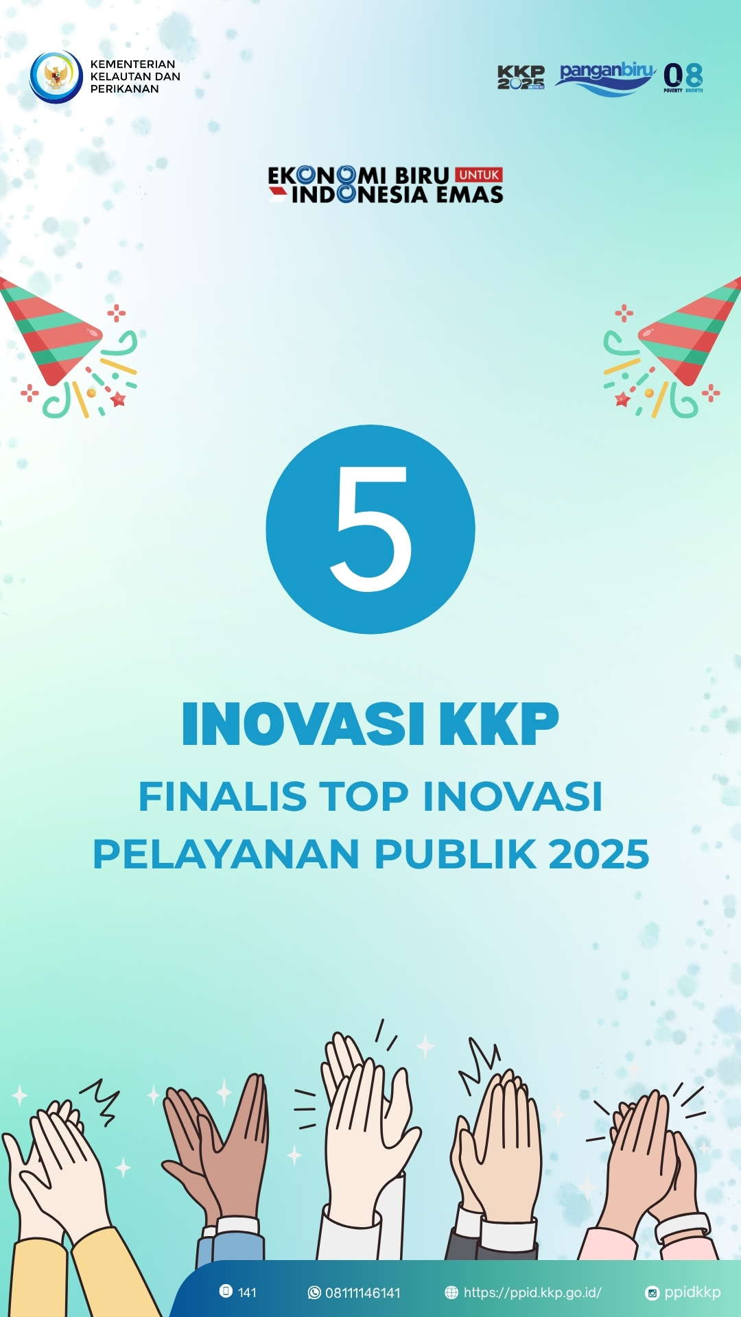 Lima Inovasi KKP Masuk Finalis Top Inovasi Pelayanan Publik 2025
