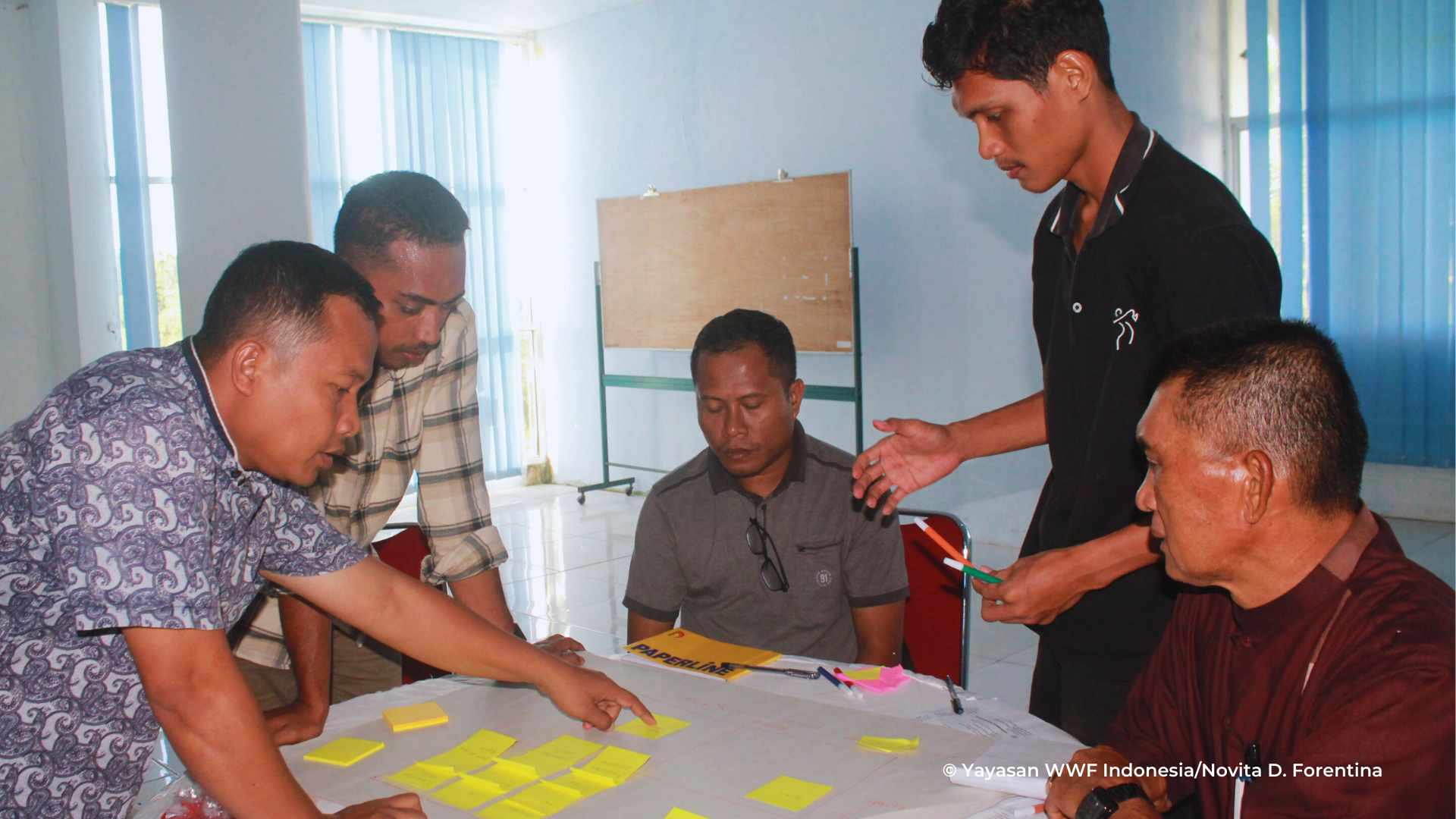 Peserta Wakatobi MPA CoE saat berdiskusi setelah mendapatkan materi dari narasumber