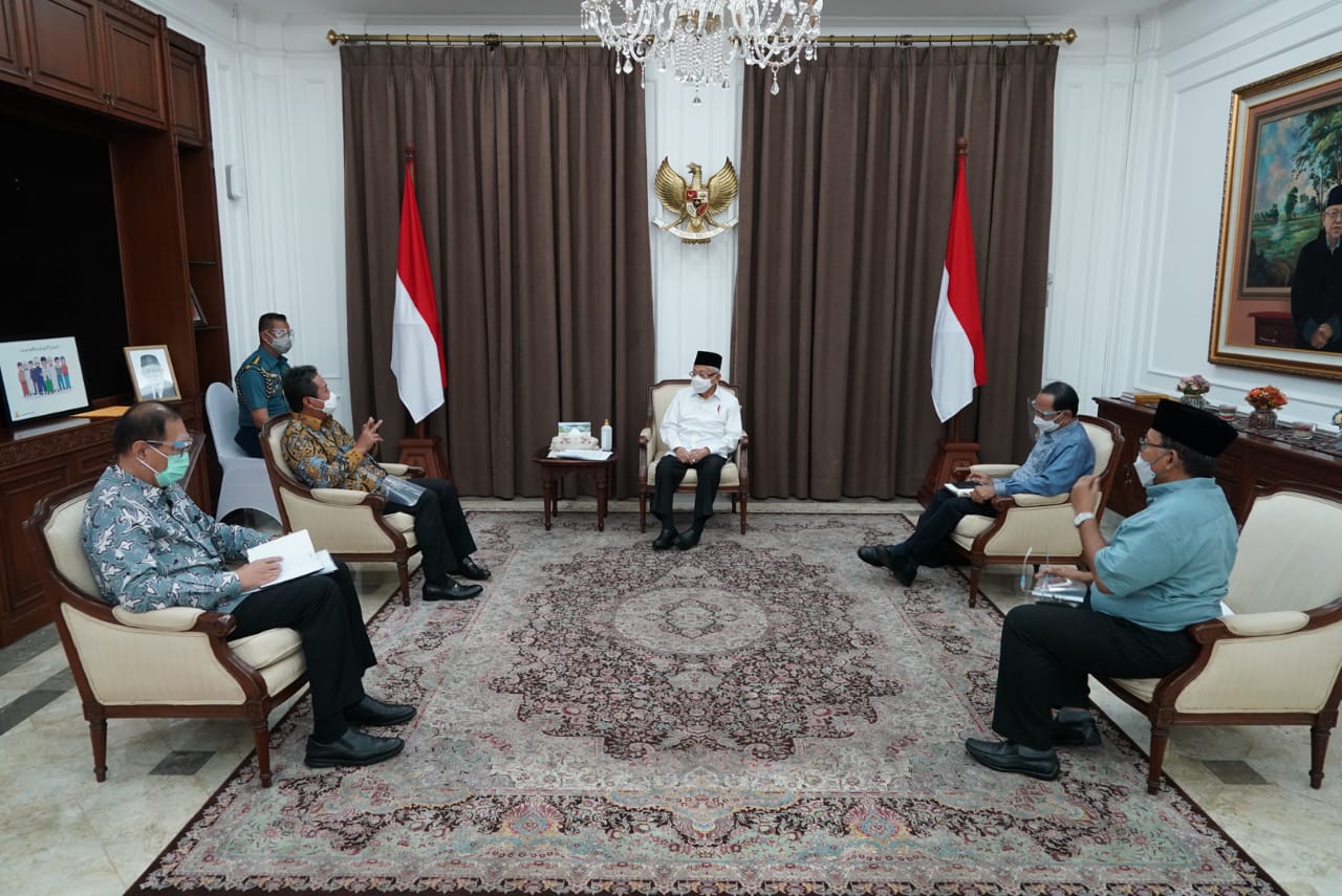Menteri Trenggono Melakukan Rapat Terbatas Dengan Wakil Presiden Indonesia, Bapak K.H. Ma’ruf Amin