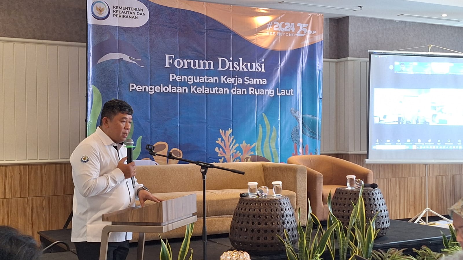 Forum Diskusi Penguatan Kerja Sama Pengelolaan Kelautan dan Ruang Laut, Yogyakarta (5/3).