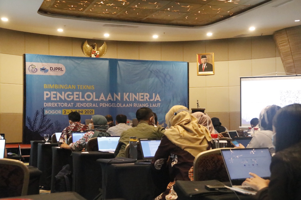 Bimtek Pengelolaan Kinerja Direktorat Jenderal Pengelolaan Ruang Laut, Bogor 2-3 Juni 2021.