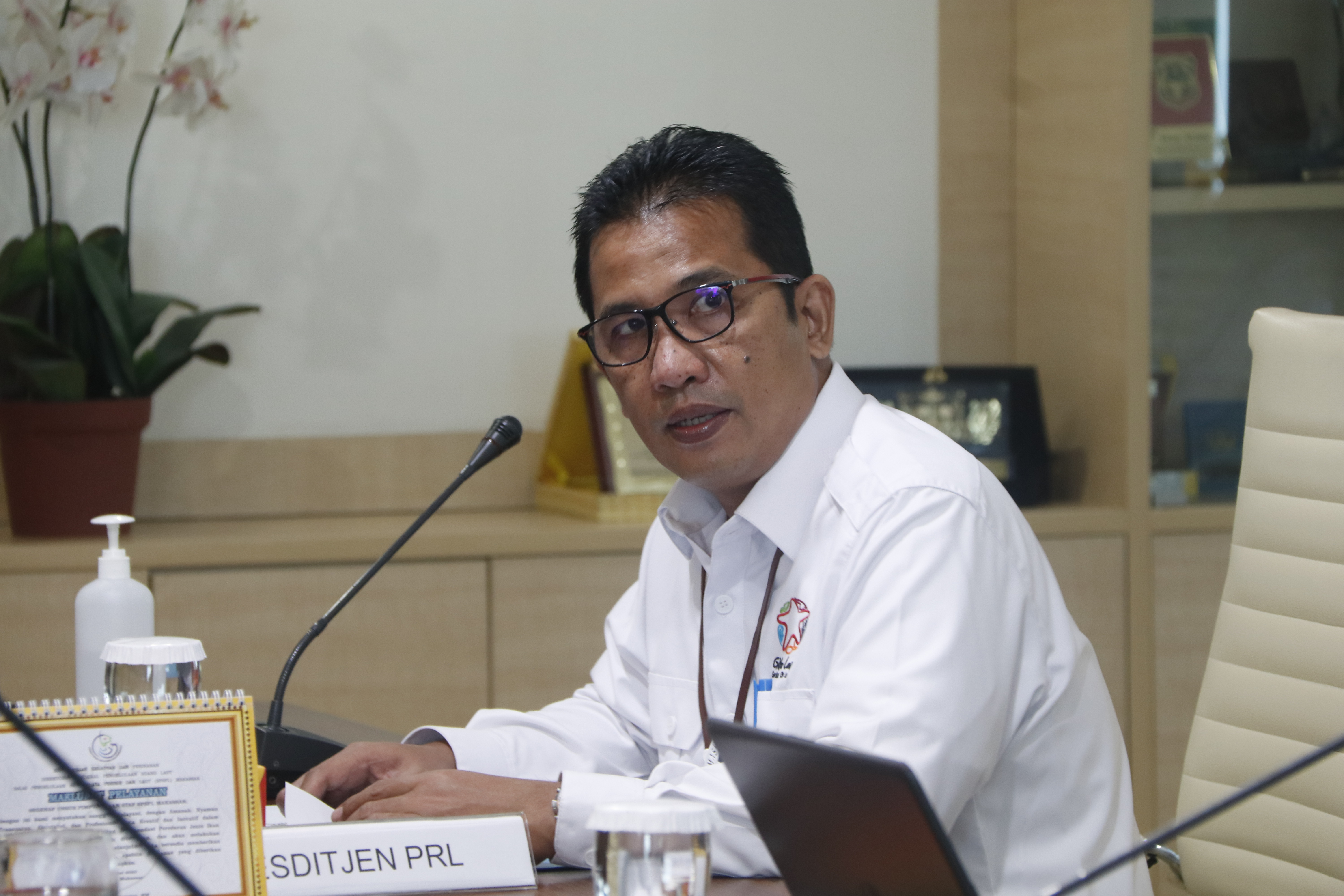Dirjen PRL, TB Haeru Rahayu Memberikan Arahan Pada Rekonsiliasi SAI Lingkup Ditjen PRL Di Jakarta (18/1)