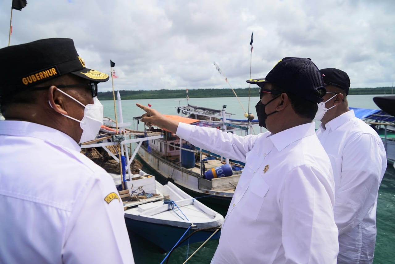 Kunjungan Kerja Menteri Kelautan dan Perikanan di SKPT Saumlaki