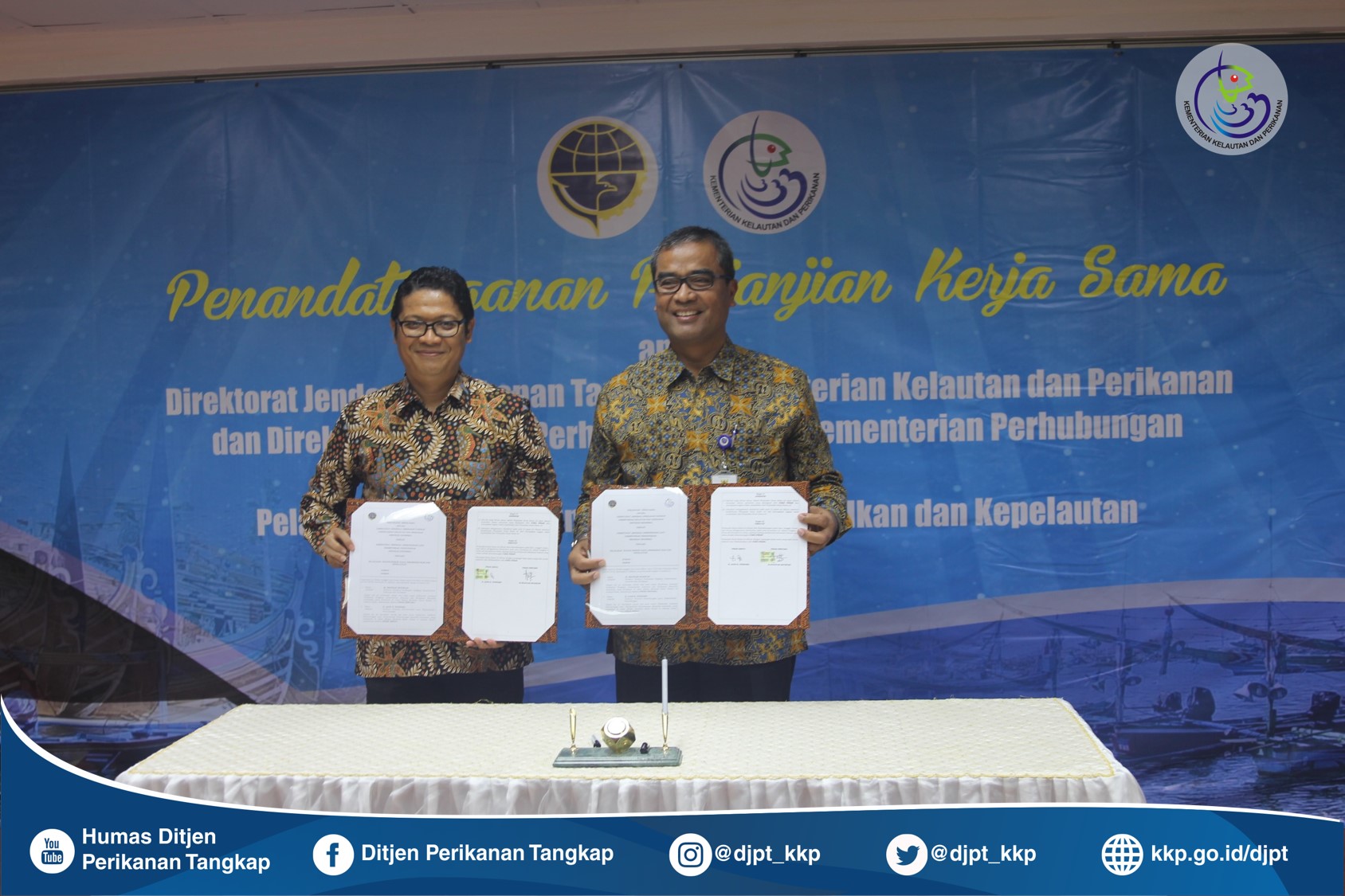 Penandatanganan Perjanjian Kerja Sama dengan Ditjen Perhubungan Laut, Kementerian Perhubungan