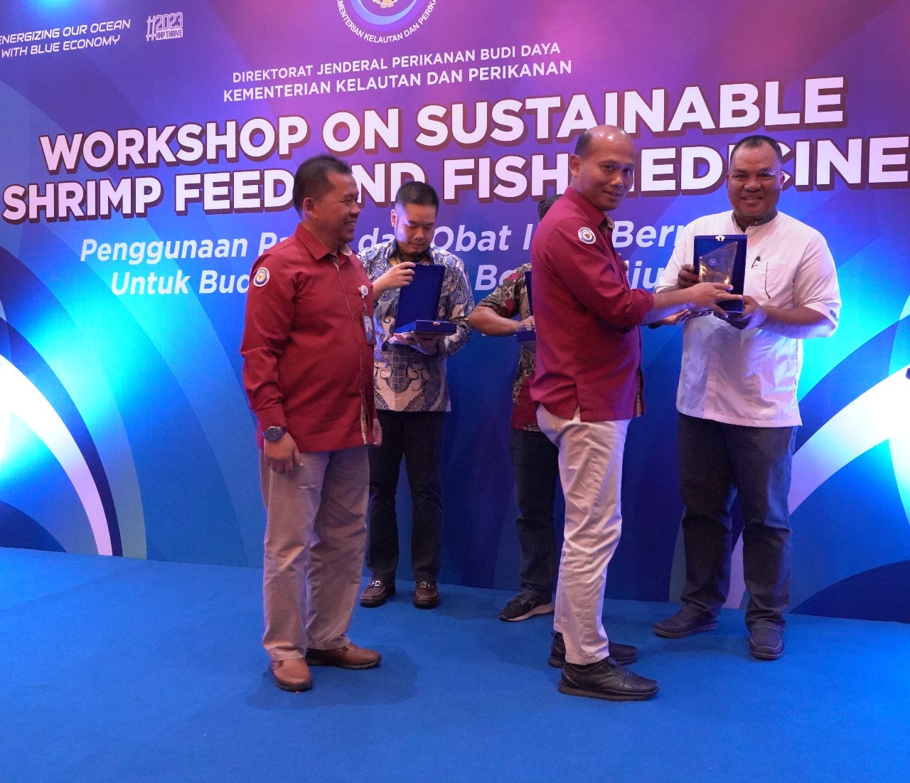 Dirjen PB Membuka Workshop on Sustainable Shrimp Feed and Fish Medicine