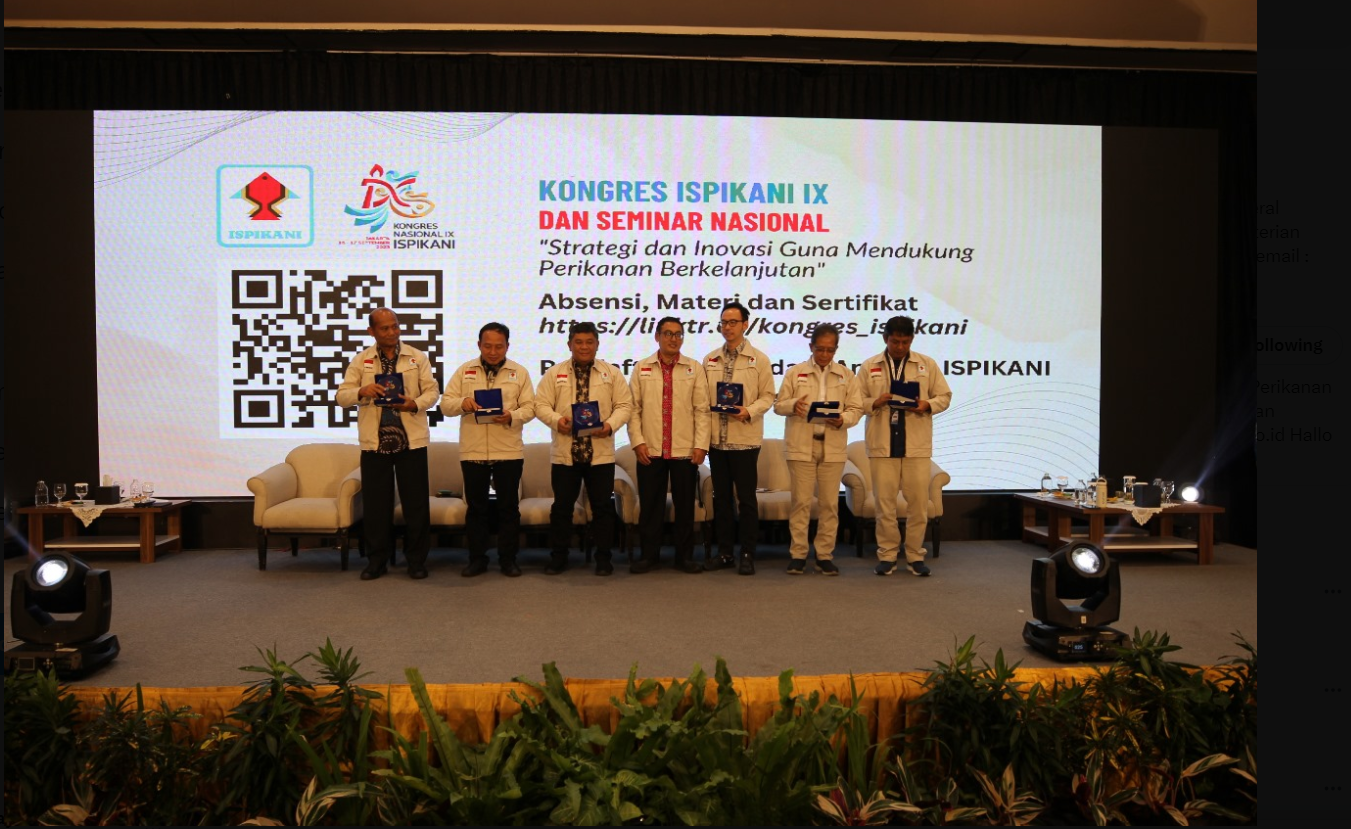 Dirjen PB Menghadiri Kongres Nasional Ikatan Sarjana Perikanan Indonesia ke IX di Jakarta