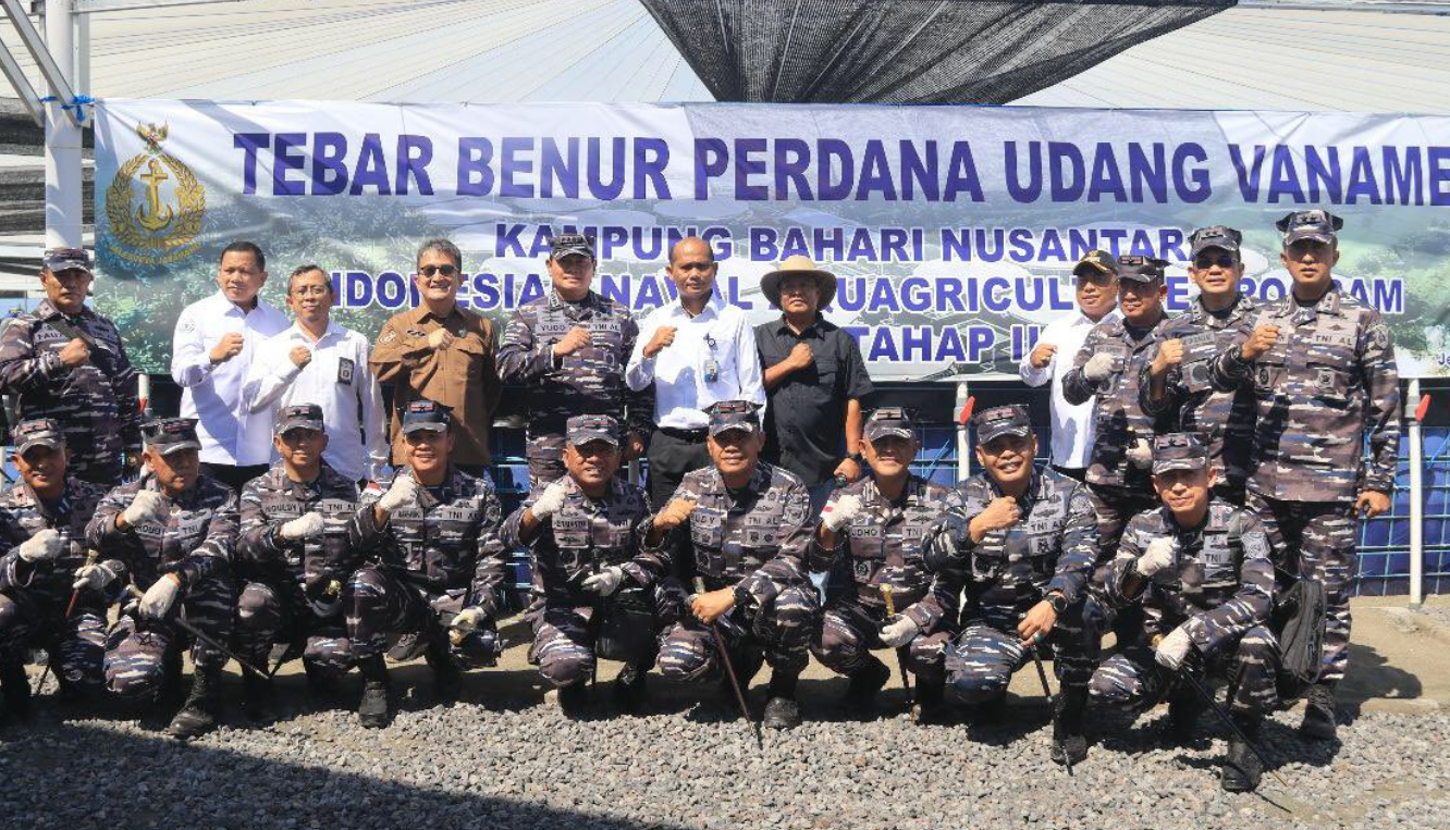 Dirjen PB bersama Staf Khusus MKP melakukan kunjungan ke program Indonesia Naval Aquaagriculture Program (INAP) di Buleleng, Bali