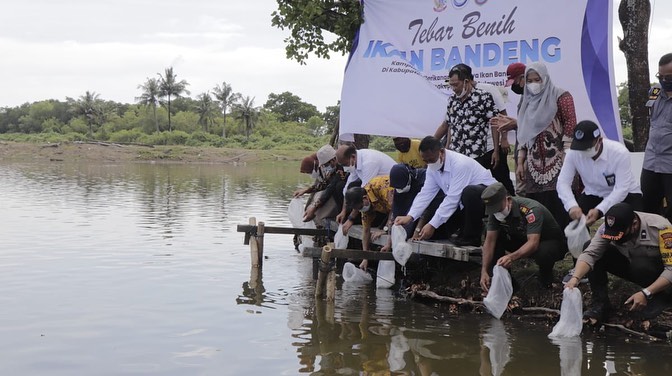 Dirjen PB mencanangkan 2 kampung perikanan budidaya di Sulawesi Selatan (17/04/22)
