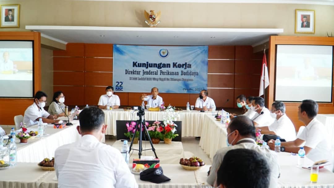 Dirjen PB melakukan Kunjungan Kerja di BPIU2K Karangasem, Bali (30/10/21)