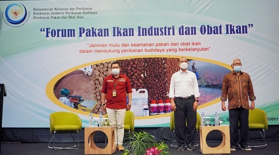 Dirjen PB membuka kegiatan Forum Pakan Ikan Industri dan Obat Ikan di Bandung (5/10/21)