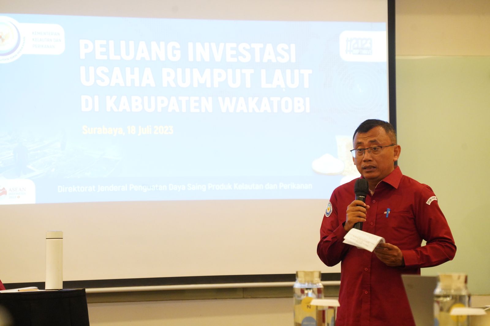 Promosi Peluang Investasi Hilirisasi usaha Rumput Laut di Wakatobi