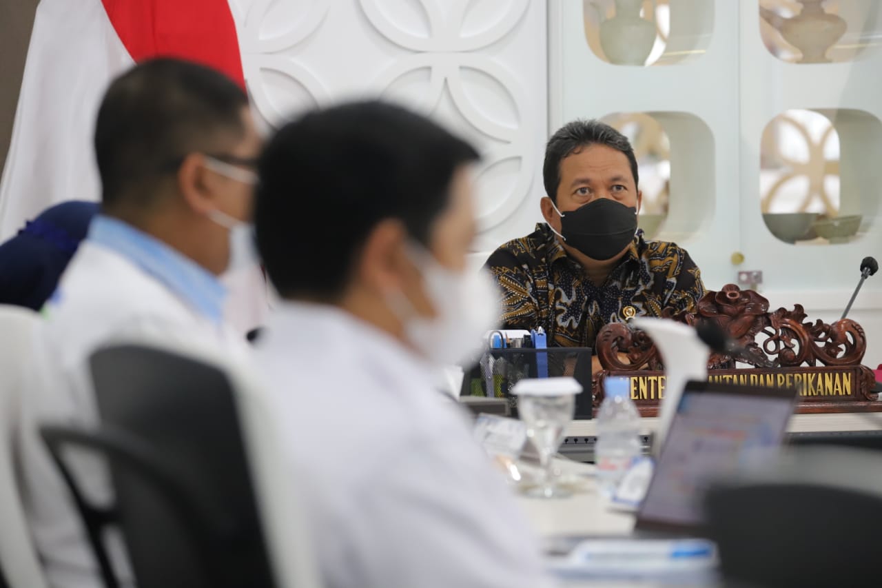 Rapat Pimpinan Perdana Lingkup Ditjen PDSPKP Bersama Menteri Kelautan dan Perikanan di Tahun 2021