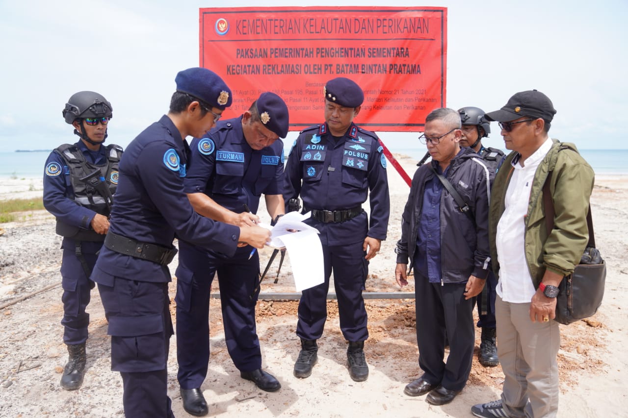 KKP Stop Proyek Tersus Lahan Reklamasi Milik PT. BBP di Lingga Kepulauan Riau