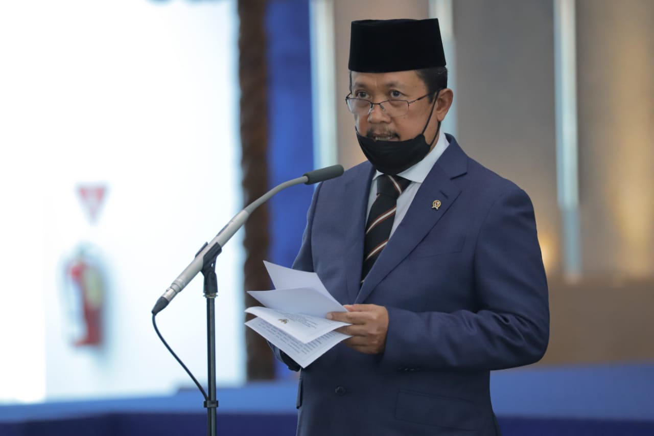 Menteri Sakti Wahyu Trenggono melantik Pejabat Tinggi Madya dan Pratama di Lingkungan KKP