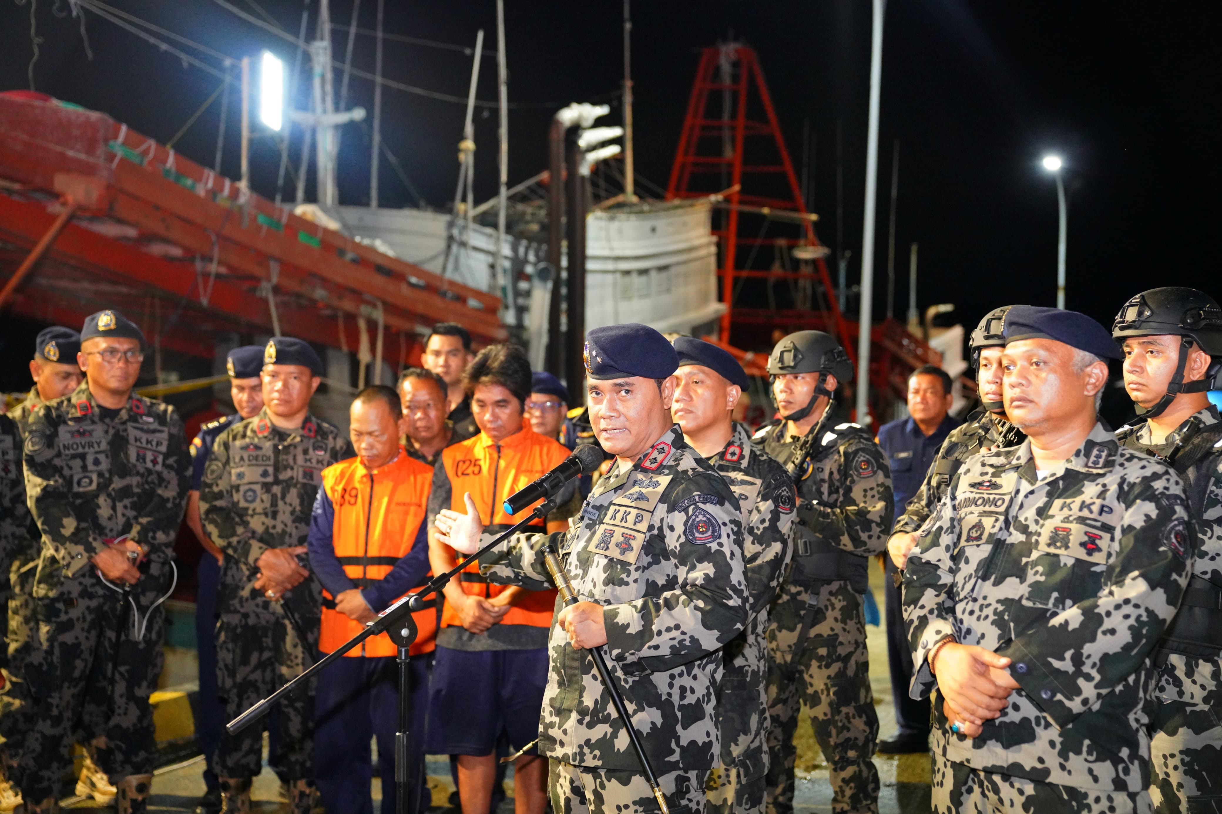 Konferensi Pers KKP Amankan 3 Kapal Asing di Laut Natuna dan Selat Malaka