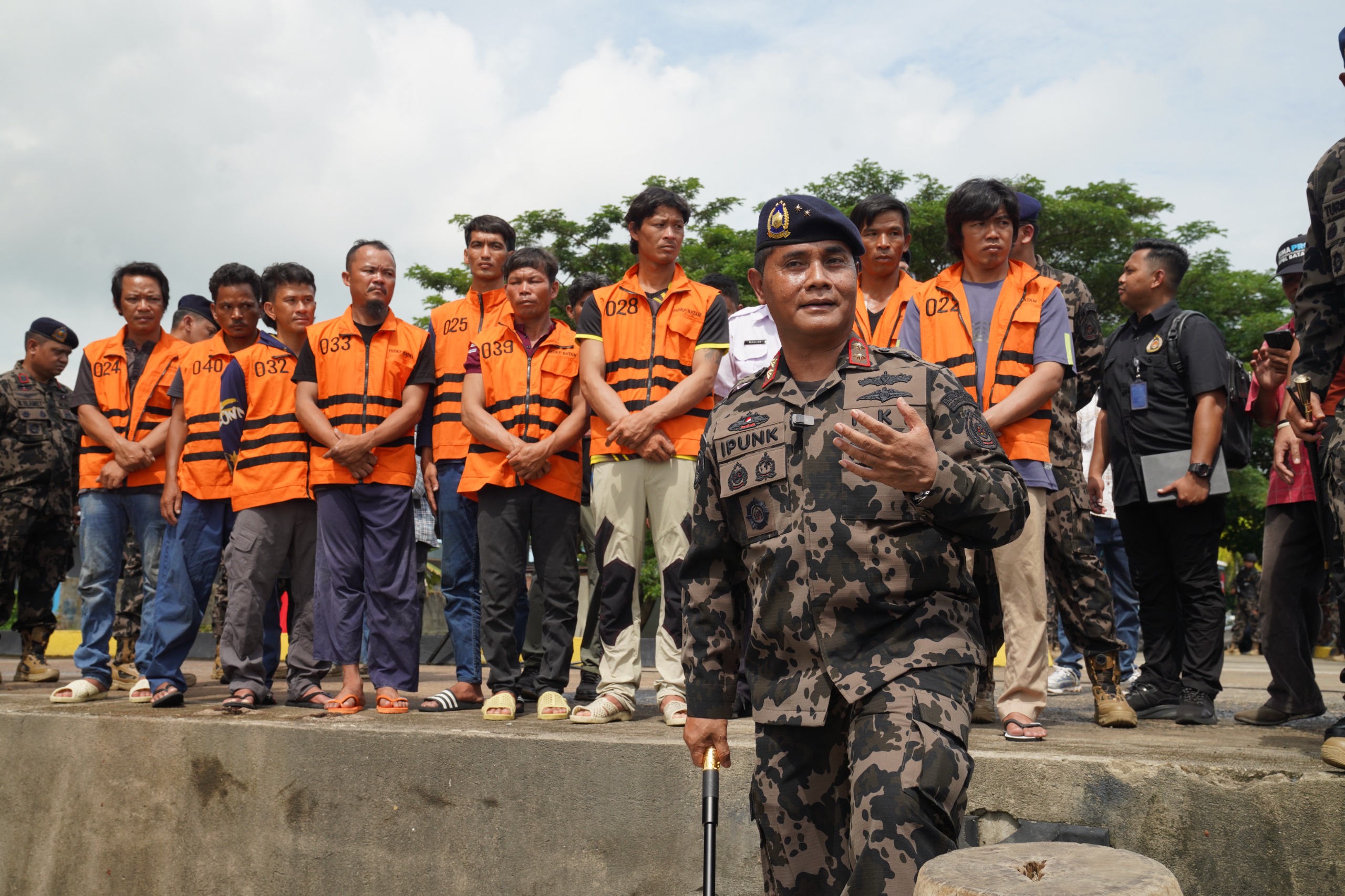 Konferensi Pers KKP Amankan Kapal Vietnam di Perairan Natuna