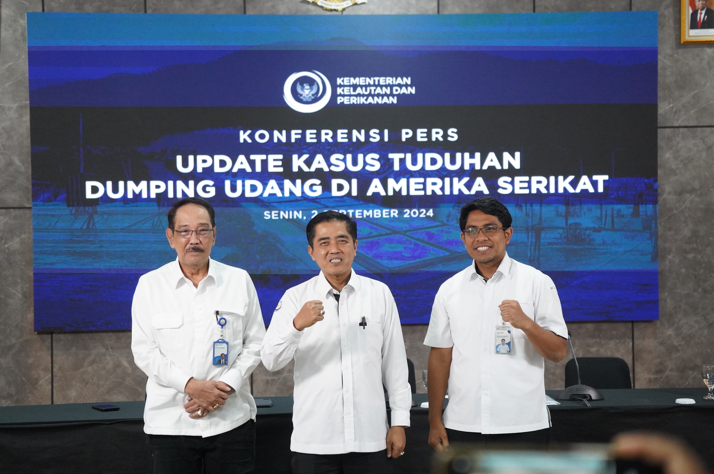 Konferensi Pers Update Kasus Tuduhan Dumping Udang di Amerika Serikat