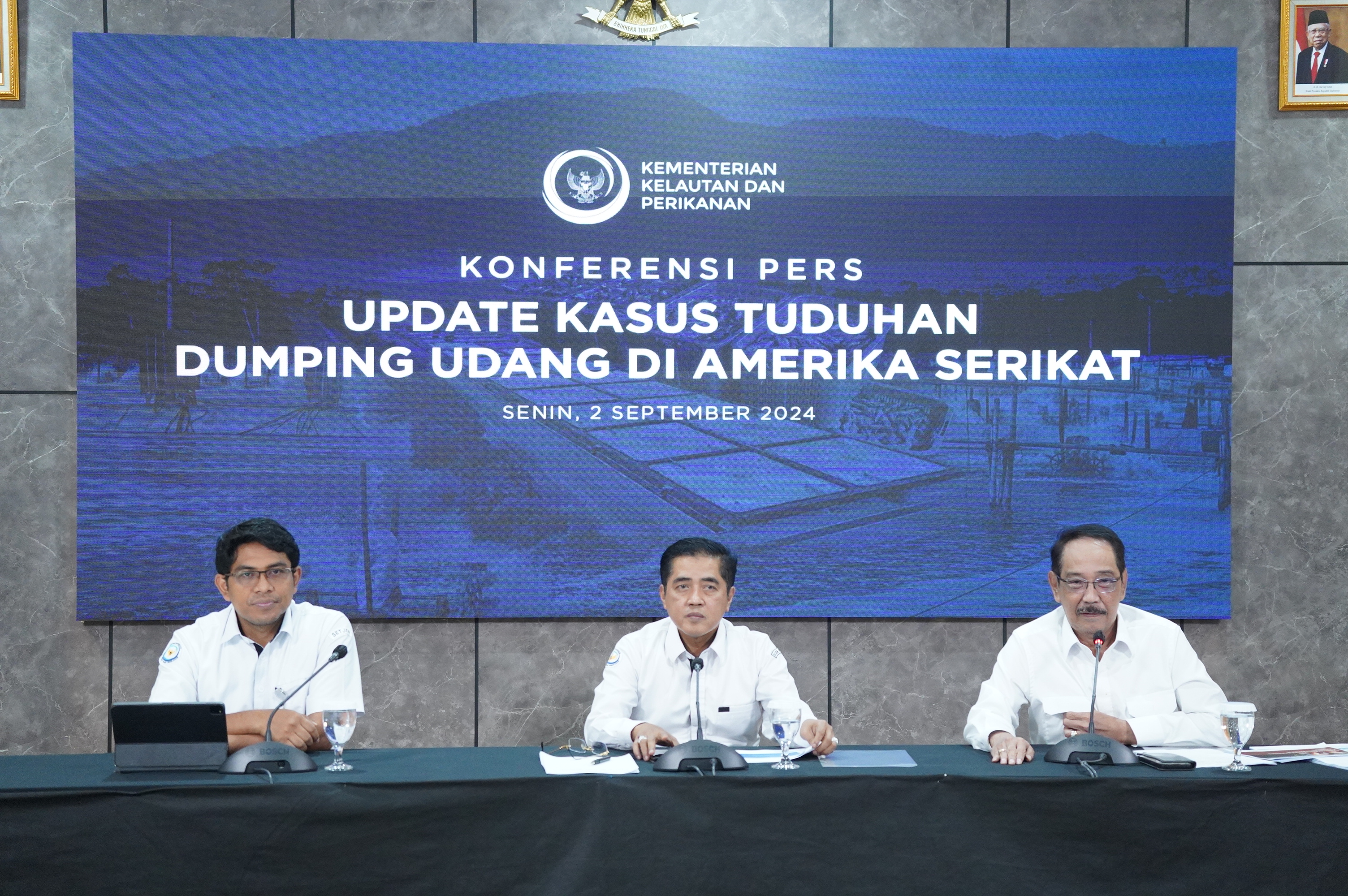 Konferensi Pers Update Kasus Tuduhan Dumping Udang di Amerika Serikat