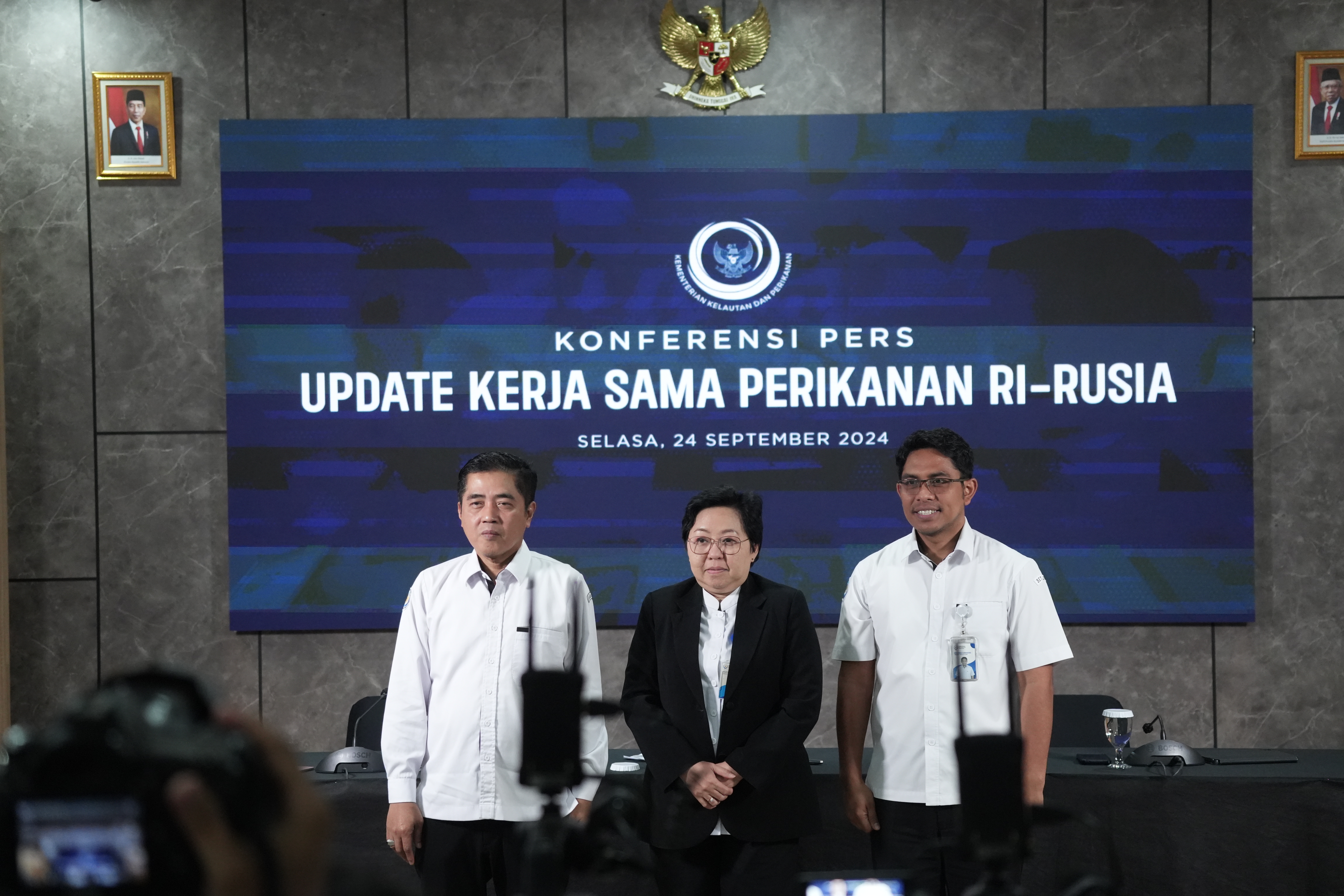 Konferensi Pers Kerja Sama Perikanan RI - Rusia