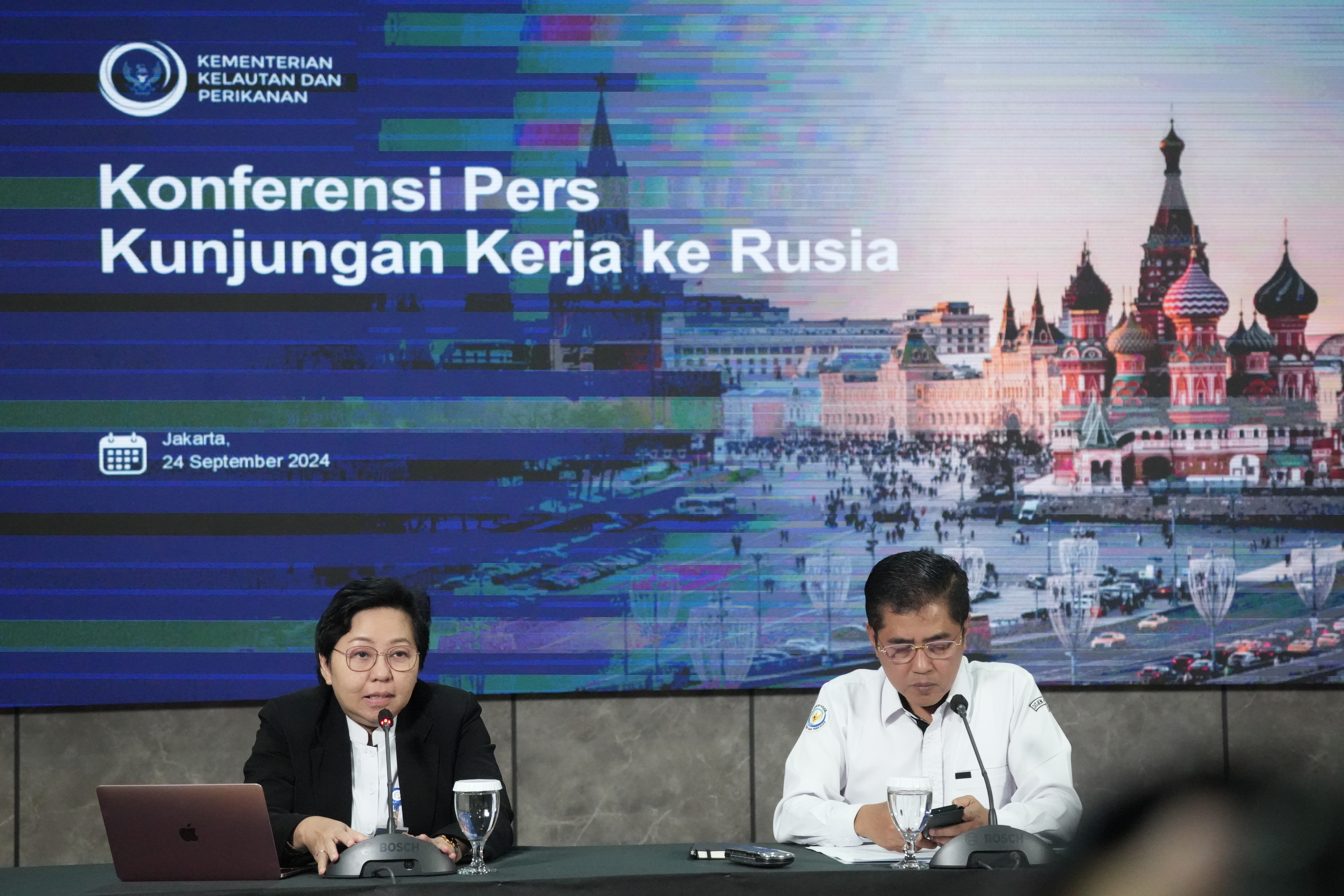 Konferensi Pers Kerja Sama Perikanan RI - Rusia