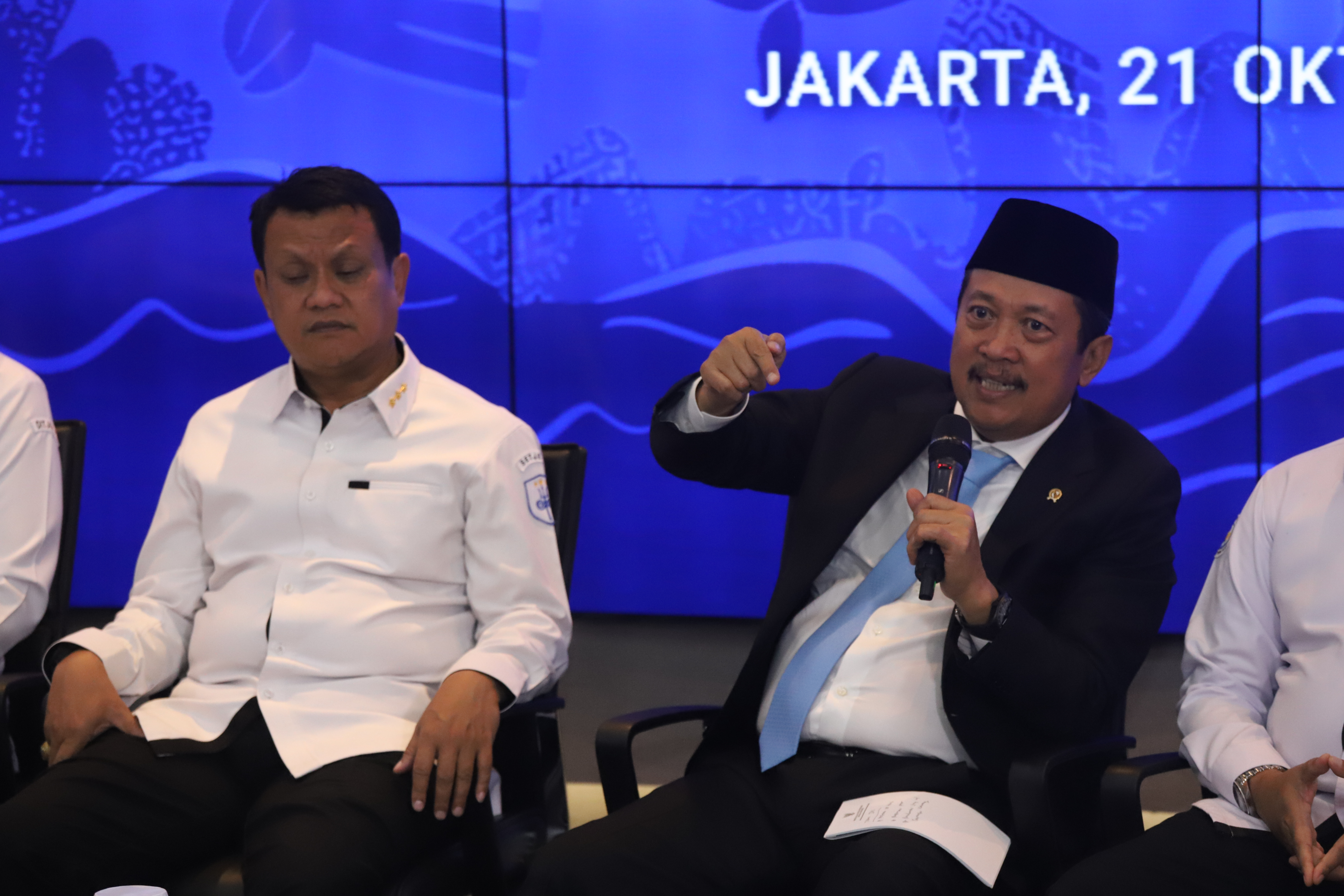 Konferensi Pers Menteri Kementerian Kelautan dan Perikanan Periode 2024-2029