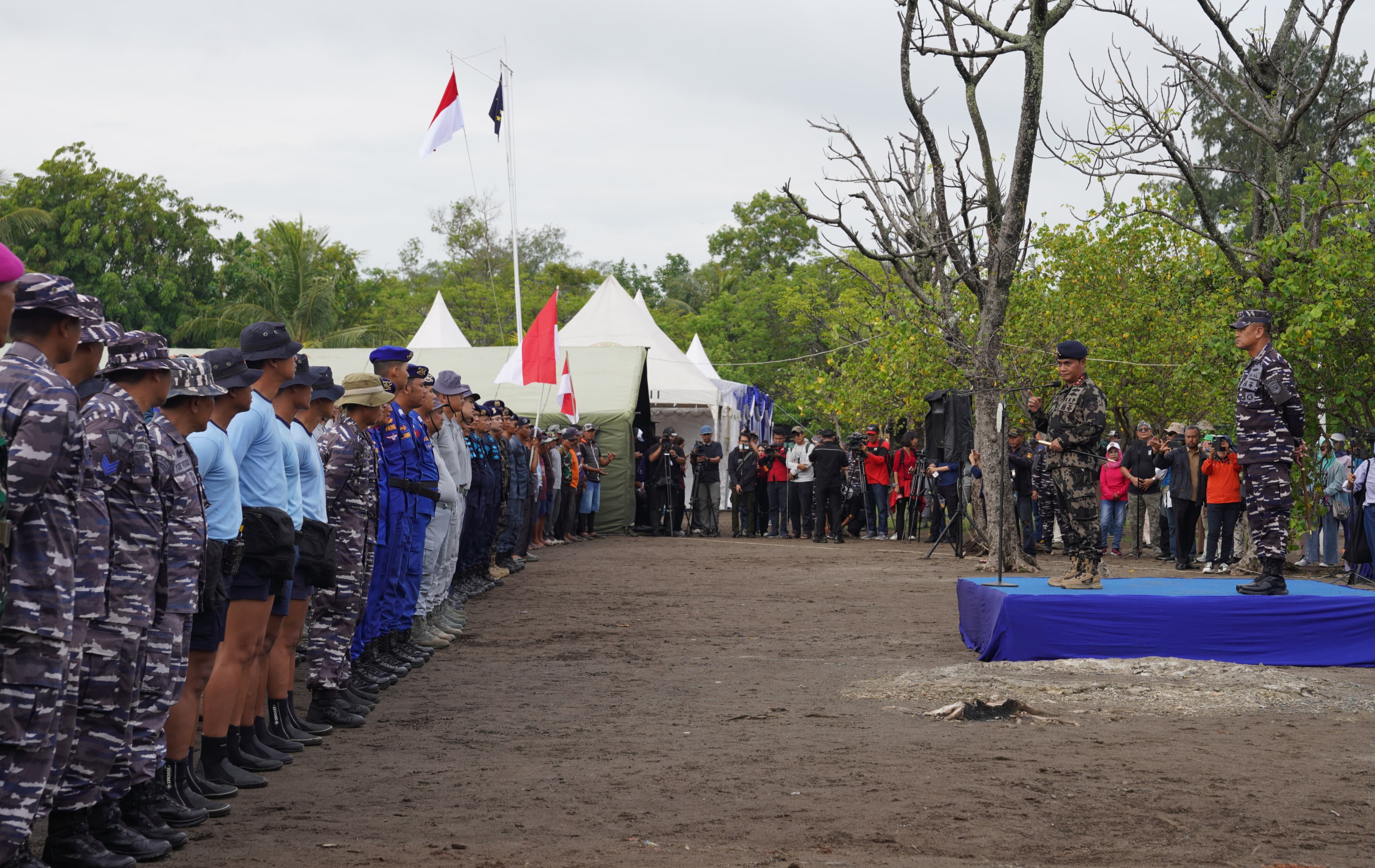 Konferensi Pers Pembongkaran Pagar Laut di Tanggerang 22 Januari 2025