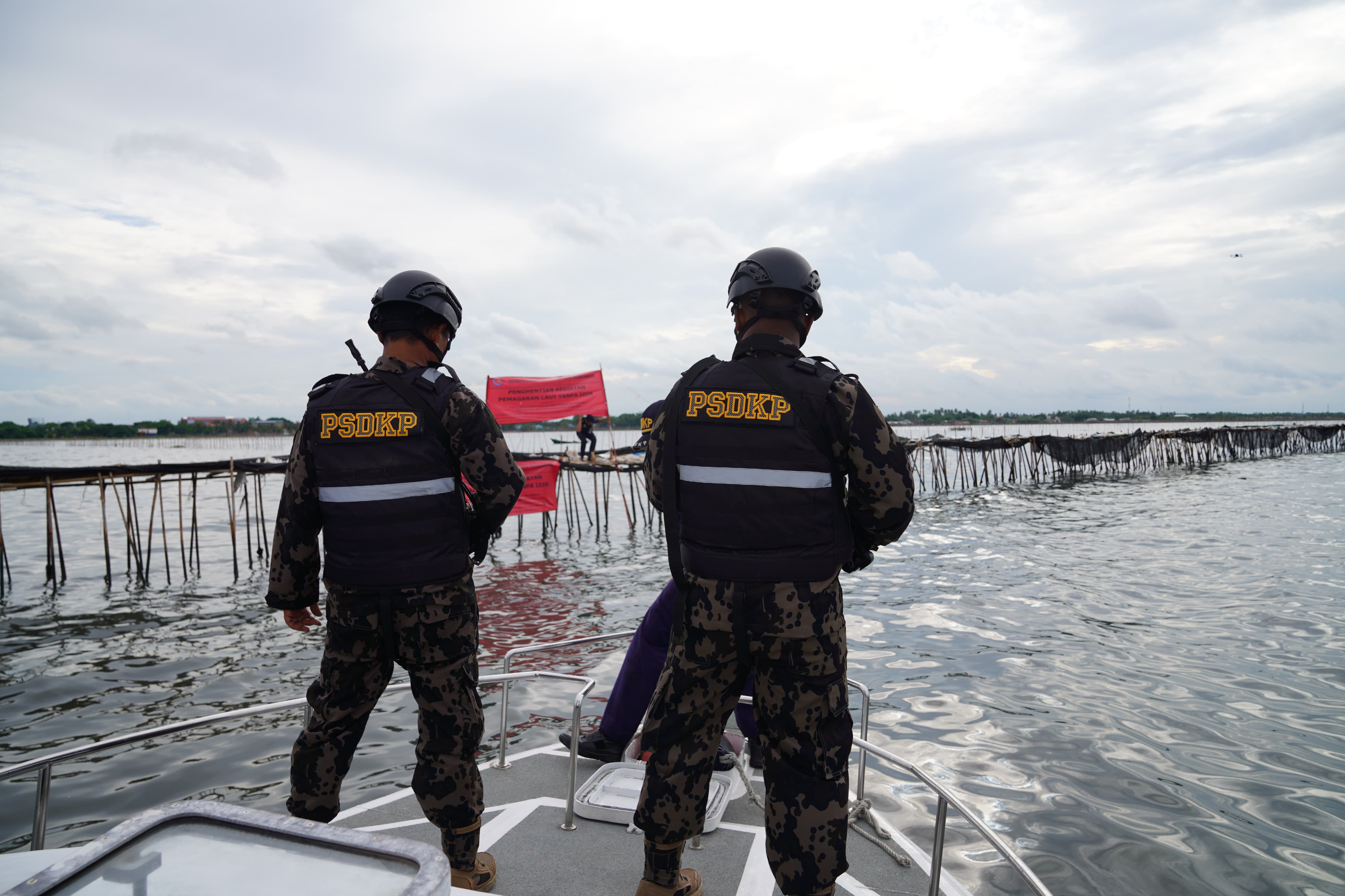 KKP Hentikan Kegiatan Pemagaran Laut Tanpa Izin di Tangerang