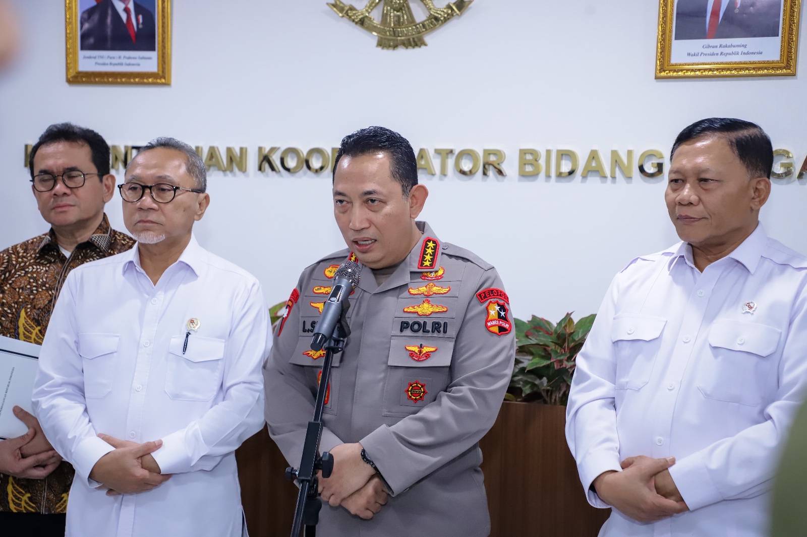 Wakil Menteri Kelautan dan Perikanan Menghadiri Rapat Koordinasi Pangan jelang Ramadan di Kementerian Koordinasi Bidang Pangan.