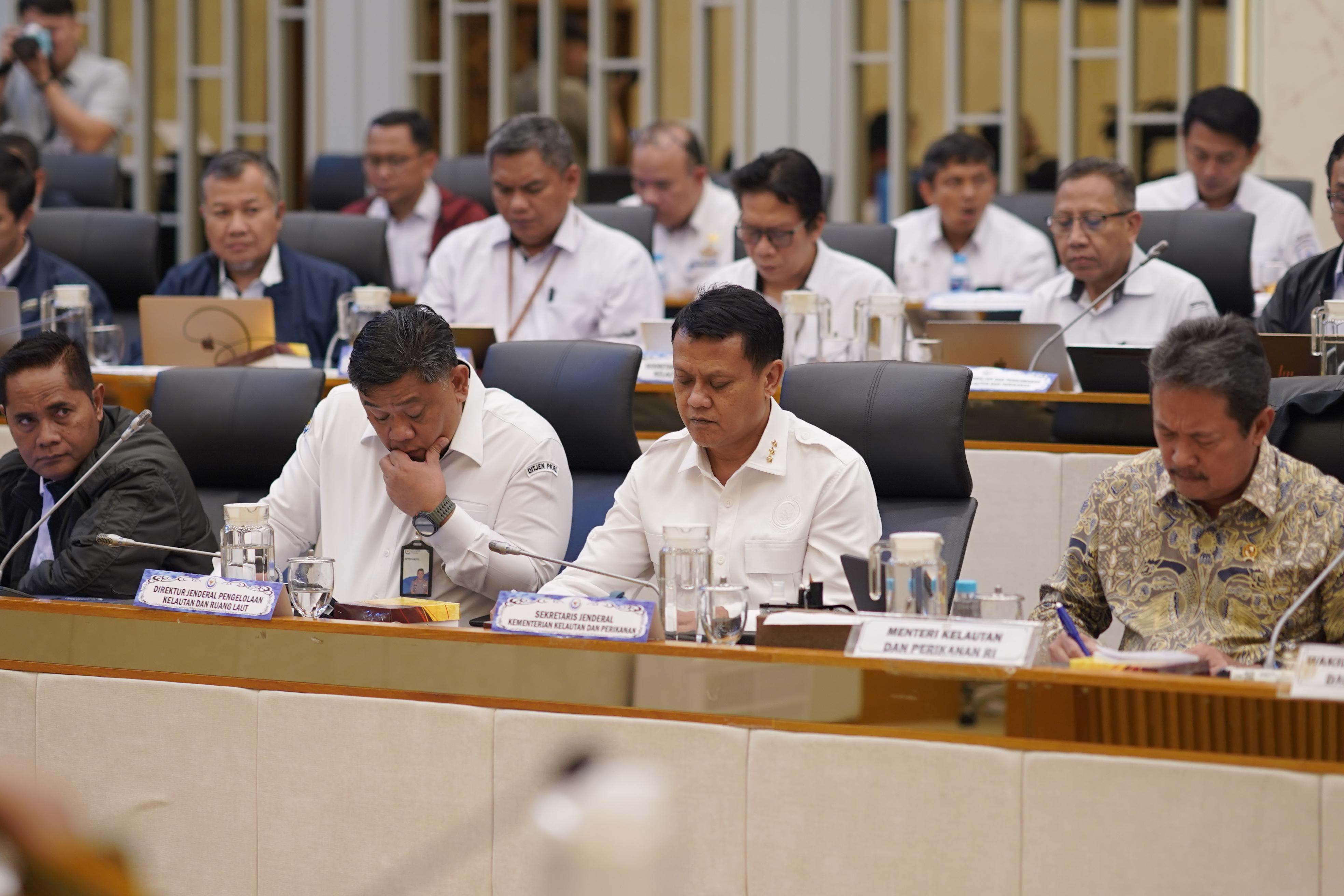 Sekretaris Jenderal KKP pada Rapat Kerja Kementerian Kelautan dan Perikanan bersama Komisi IV DPR RI