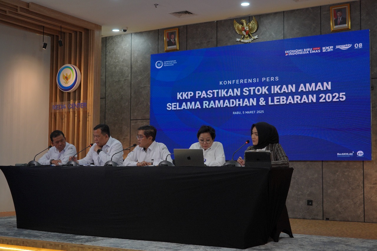 Konferensi Pers Ketersediaan Stok Ikan Selama Ramadan dan Lebaran Tahun 2025