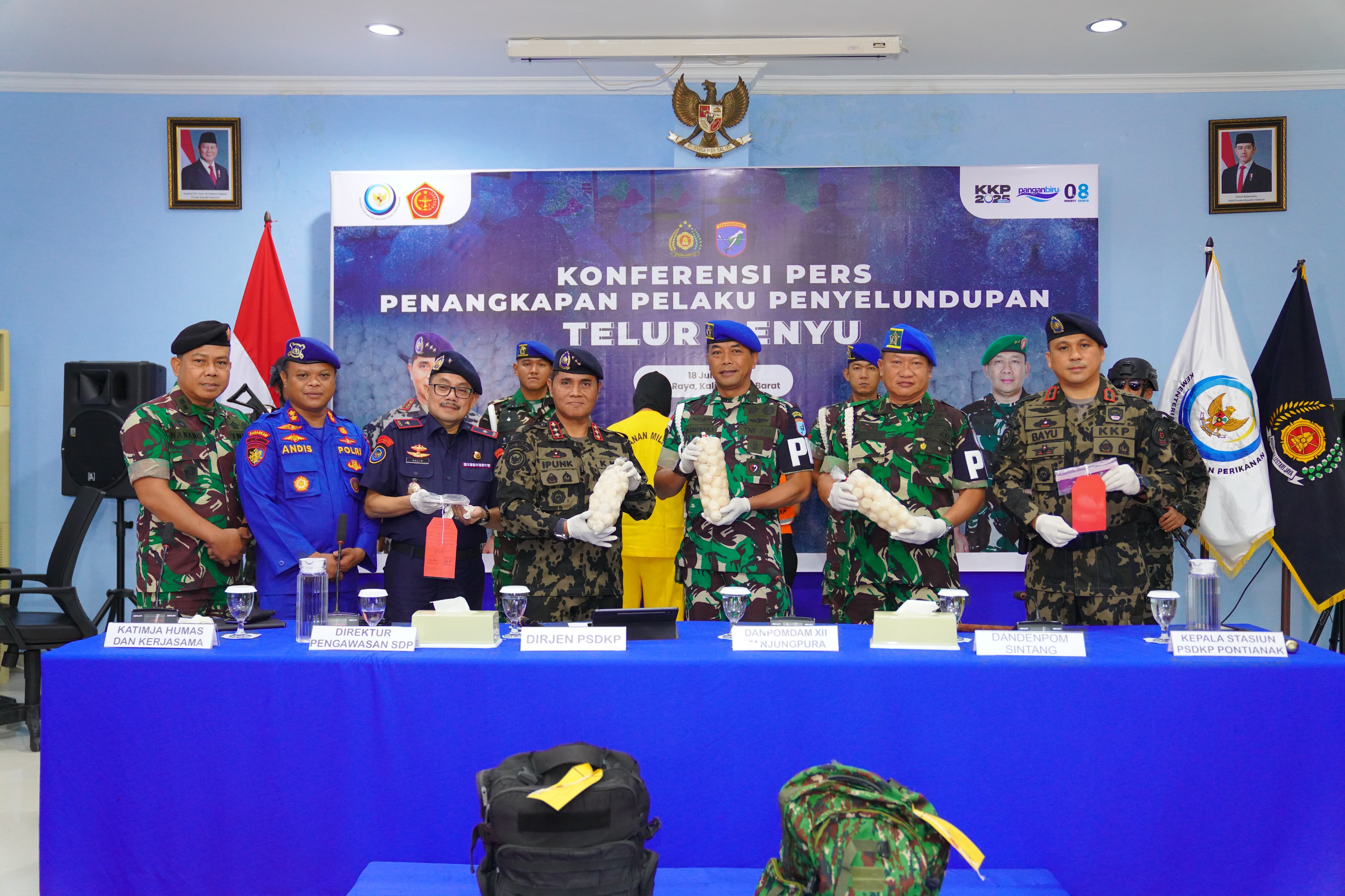 Konferensi Pers KKP Ungkap Jaringan Penyelundup Telur Penyu Lintas Negara