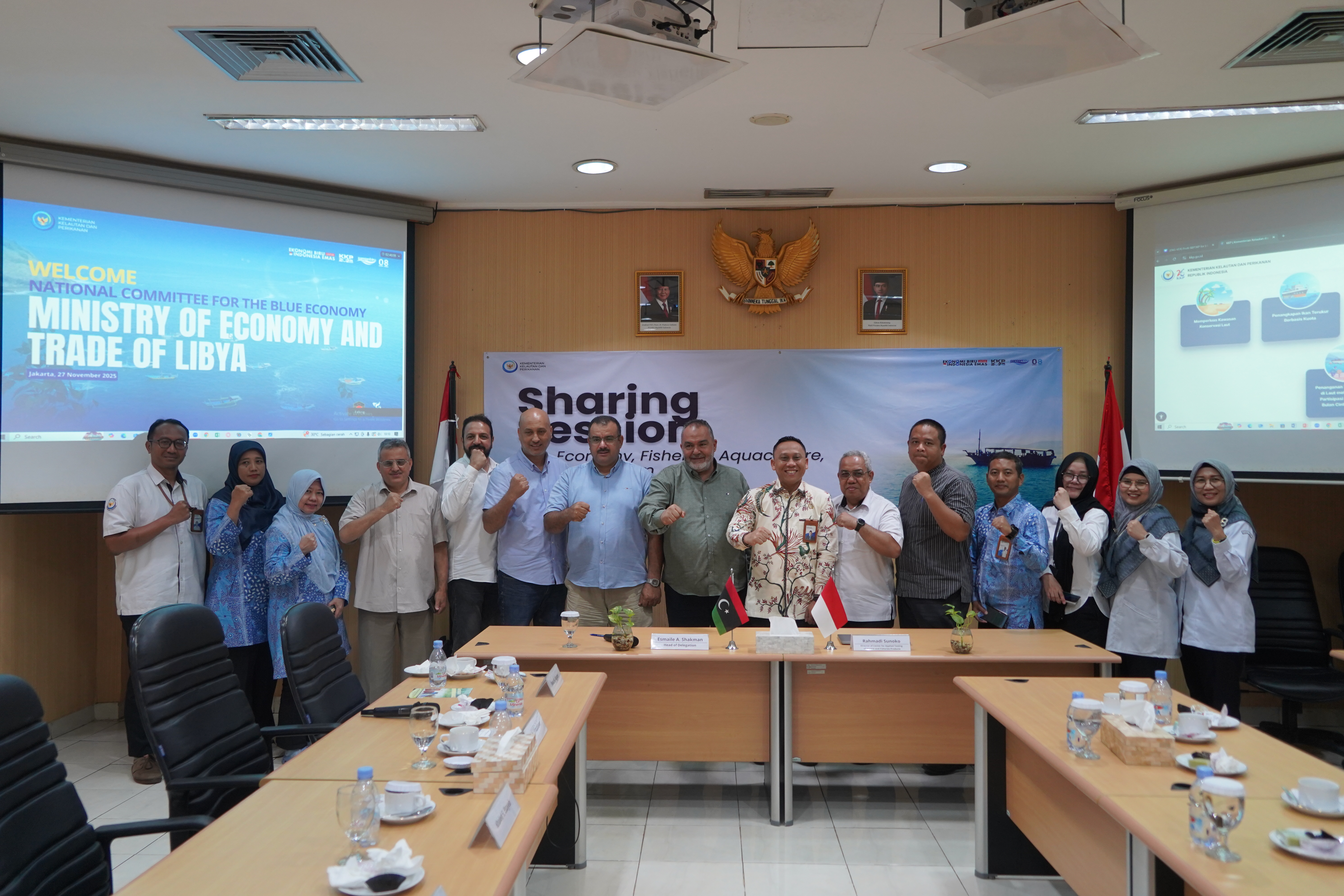 Kunjungan National Committee for The Blue Economy dari Ministry of Economy and Trade of Libya ke kantor BBP3KP