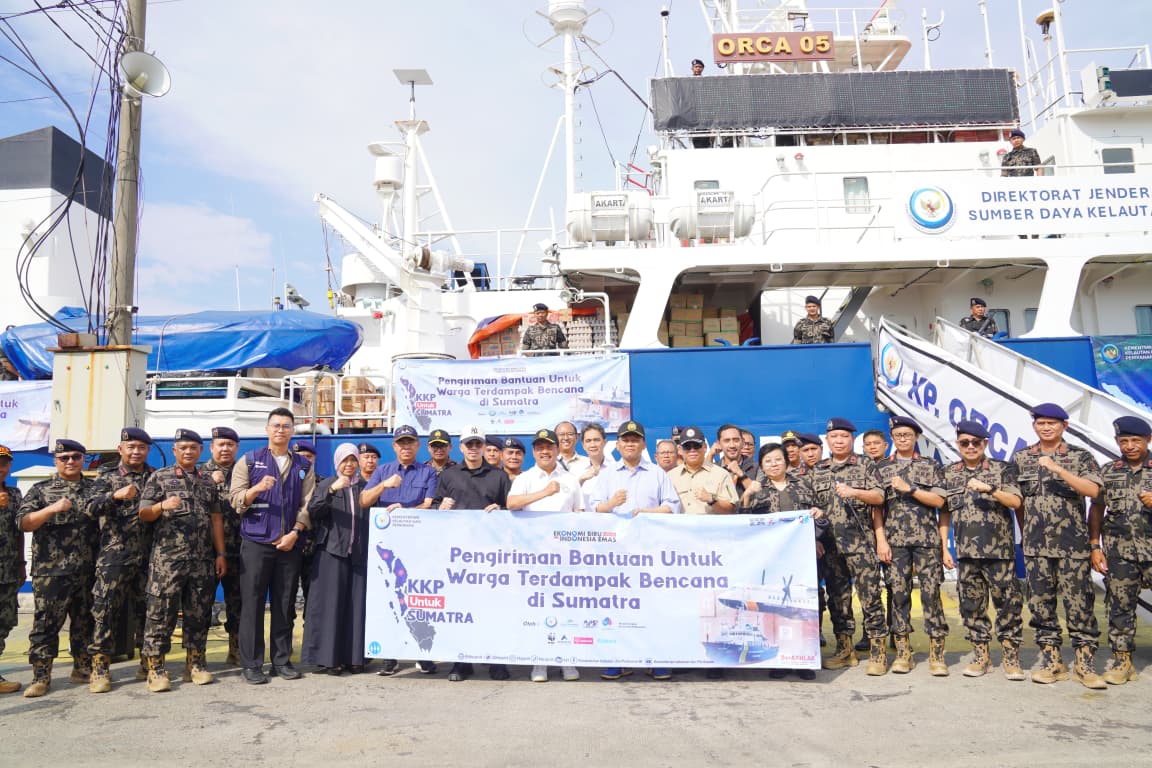 KKP Kembali Kirim Bantuan Kemanusian via Laut ke Lokasi Bencana Sumatra