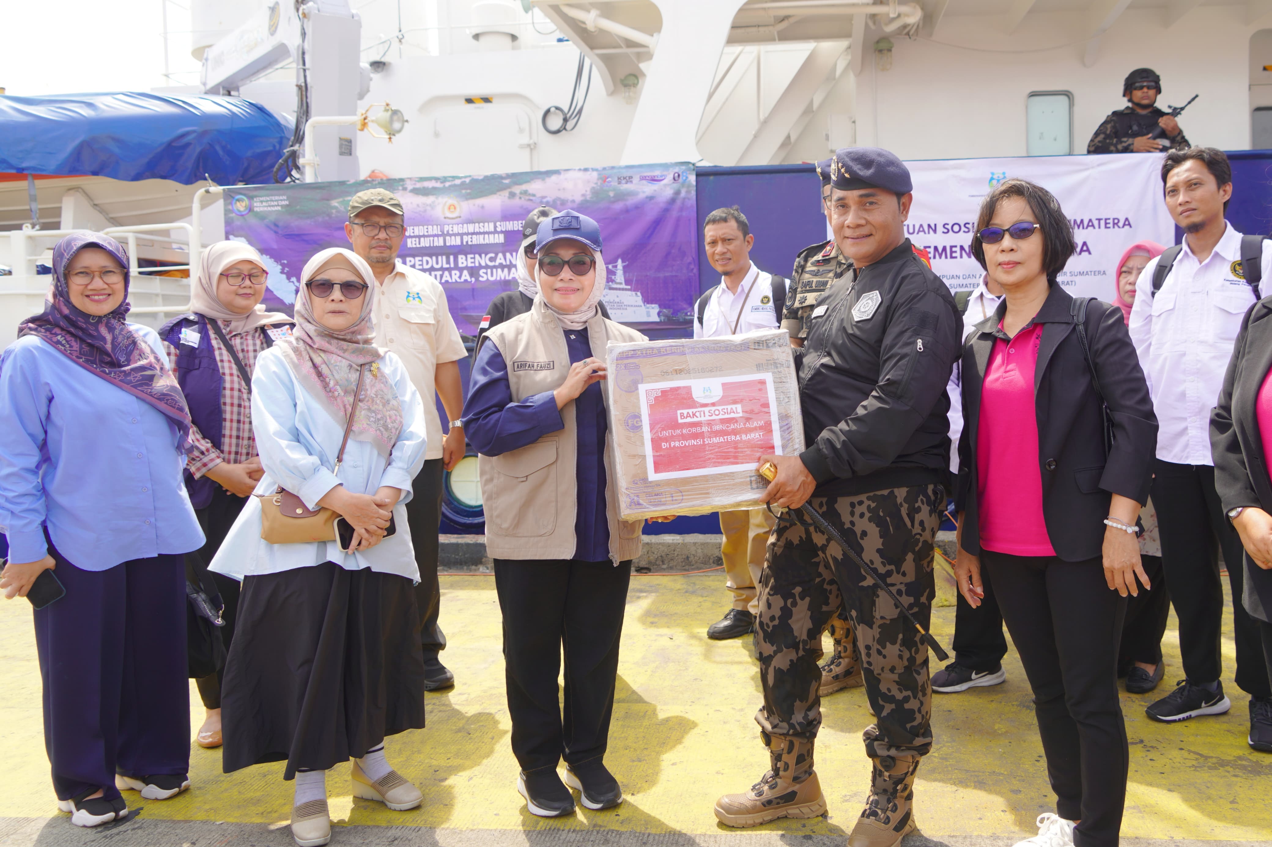 KKP Telah Kirim 159 ton Bantuan ke Lokasi Bencana Sumatra