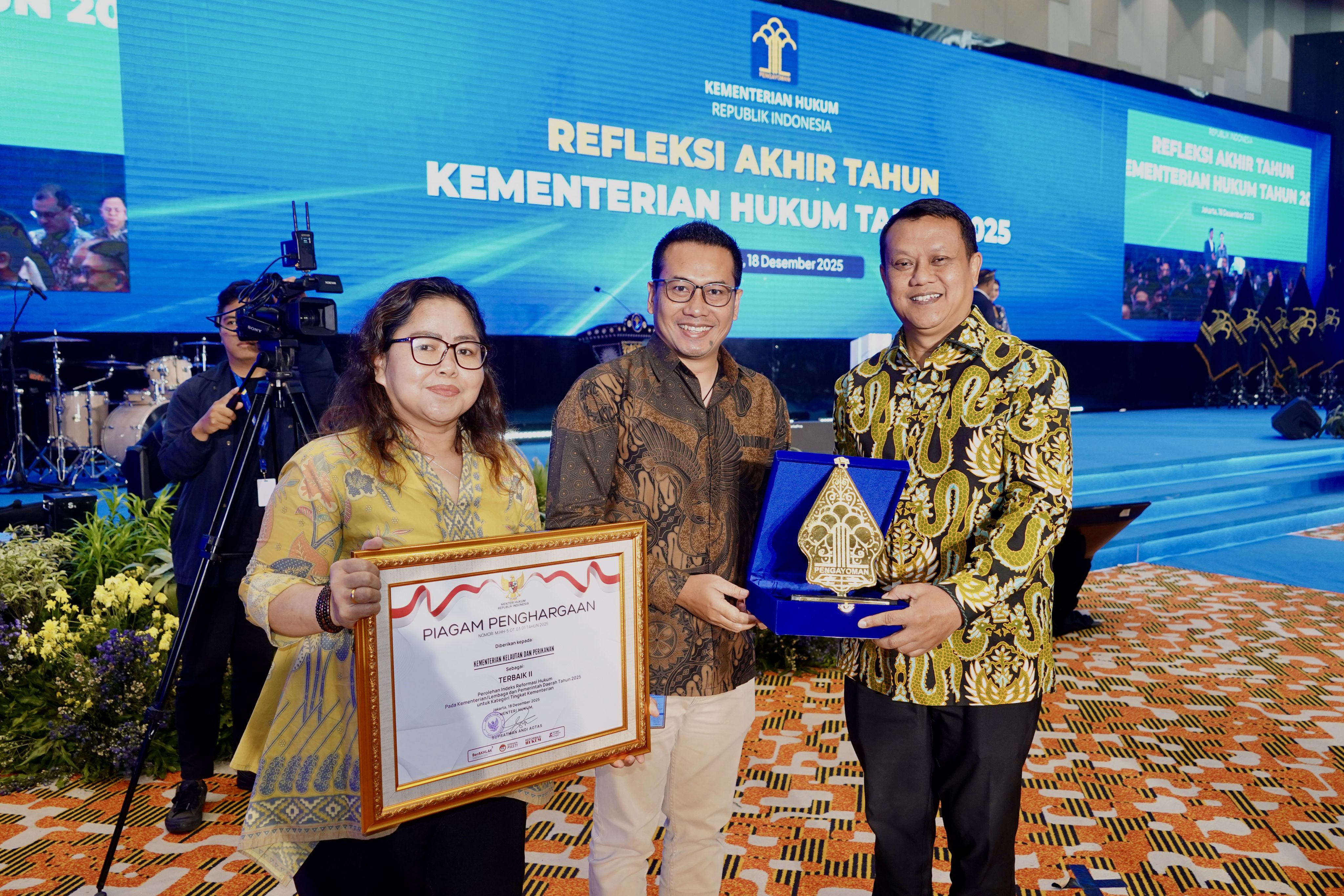 KKP Raih Penghargaan Indeks Reformasi Hukum Tahun 2025 Sebagai Terbaik II Kategori Tingkat Kementerian